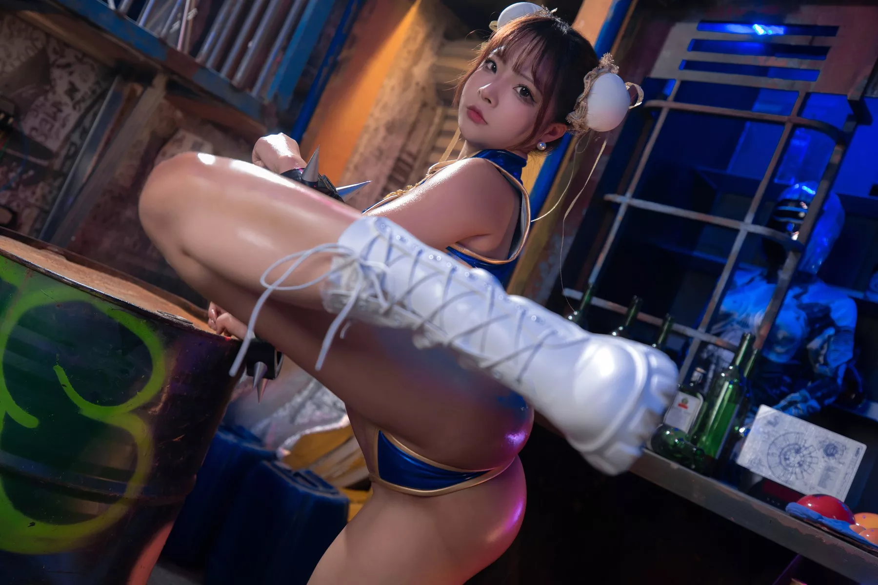 美人Cosplay Yuuhui 玉汇 街头霸王 春丽 全集修正
