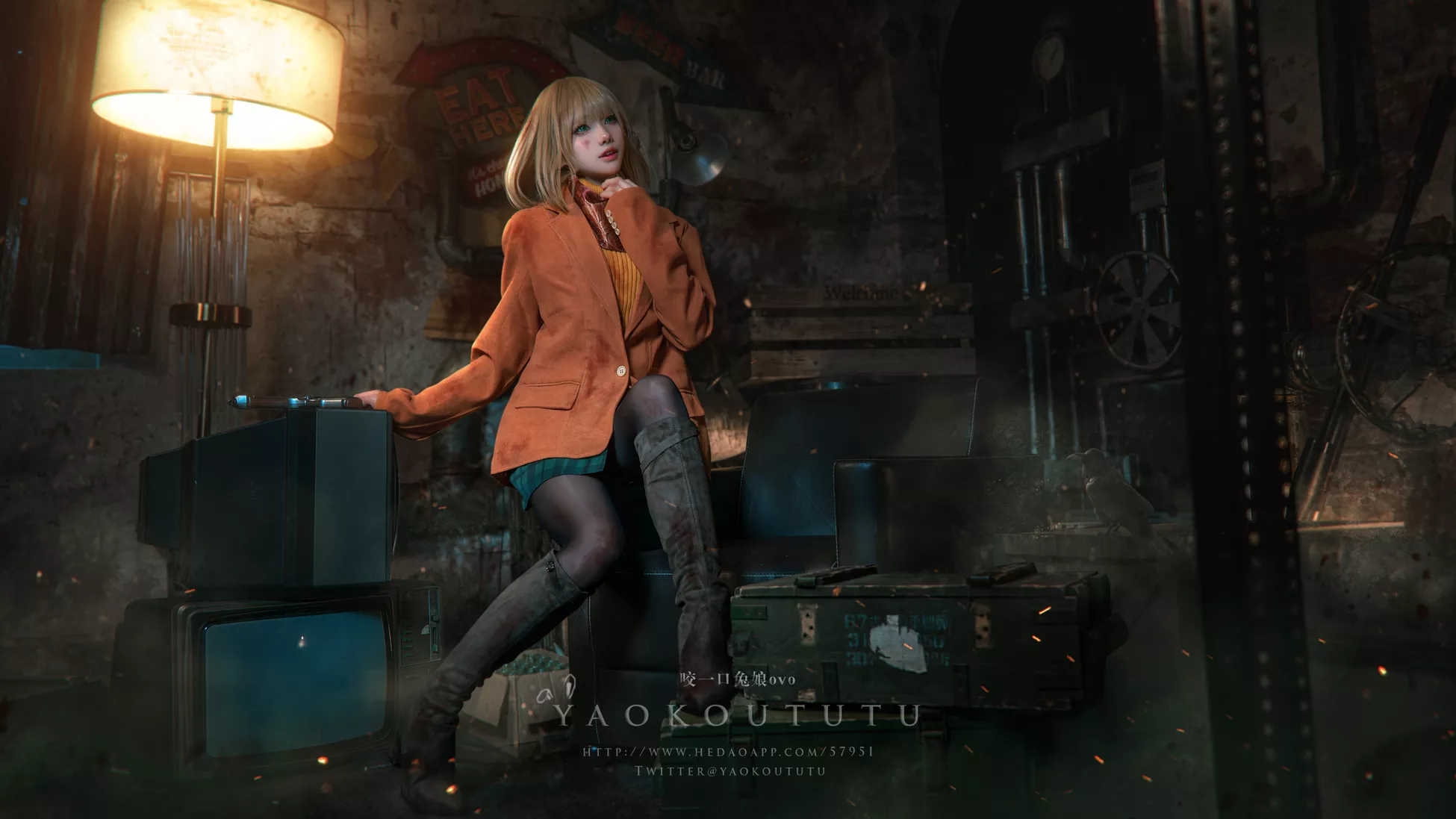 佳人Cosplay 黏黏团子兔 生化危机4重置版 阿什莉
