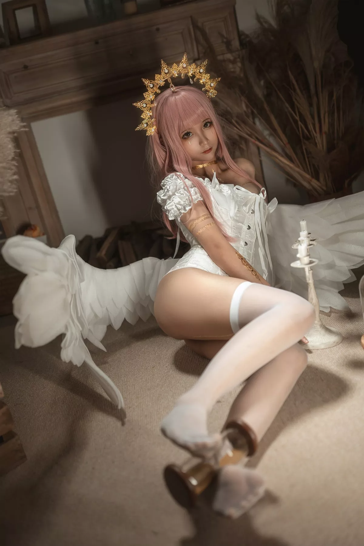女神Cosplay 蠢沫沫 Chunmomo 沫沫真爱版 天使本 圣天使