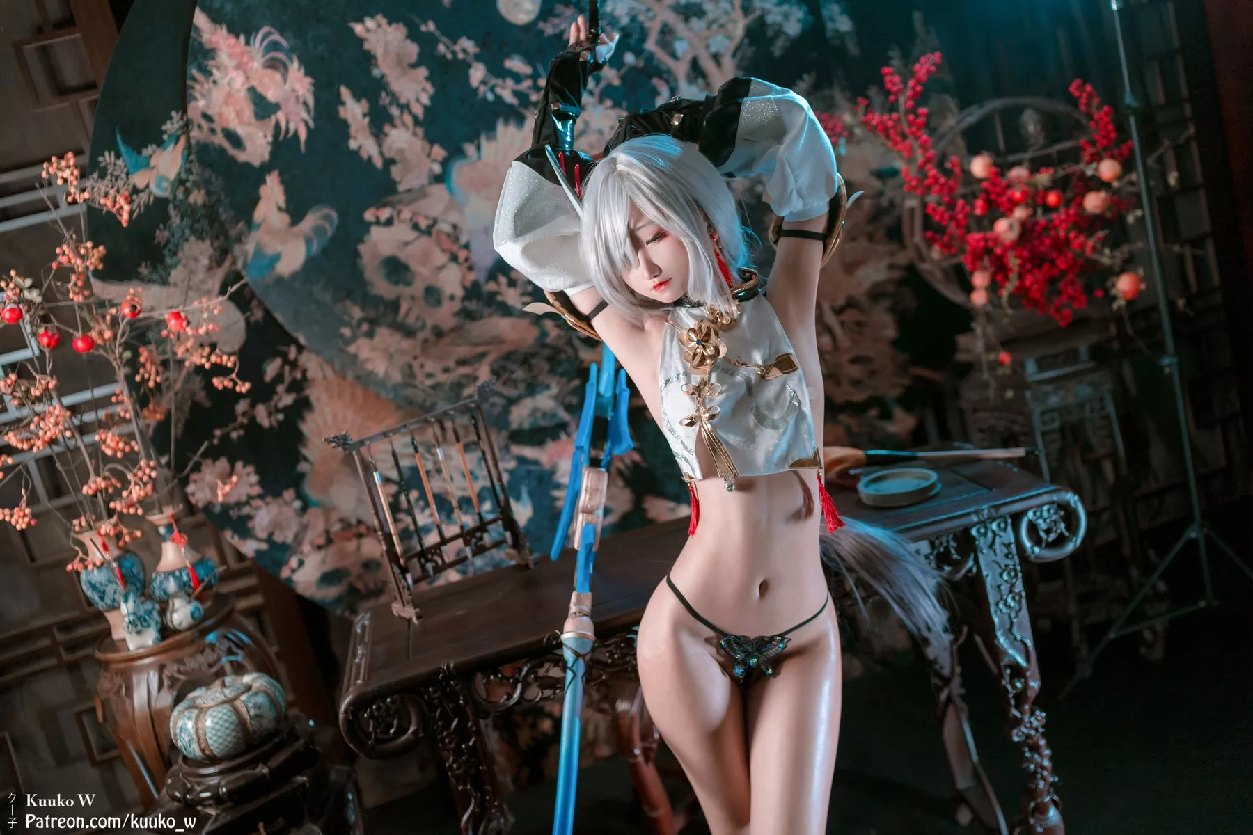 丽人Cosplay 风情私房 KuukoW 子 Shenhe 申鹤