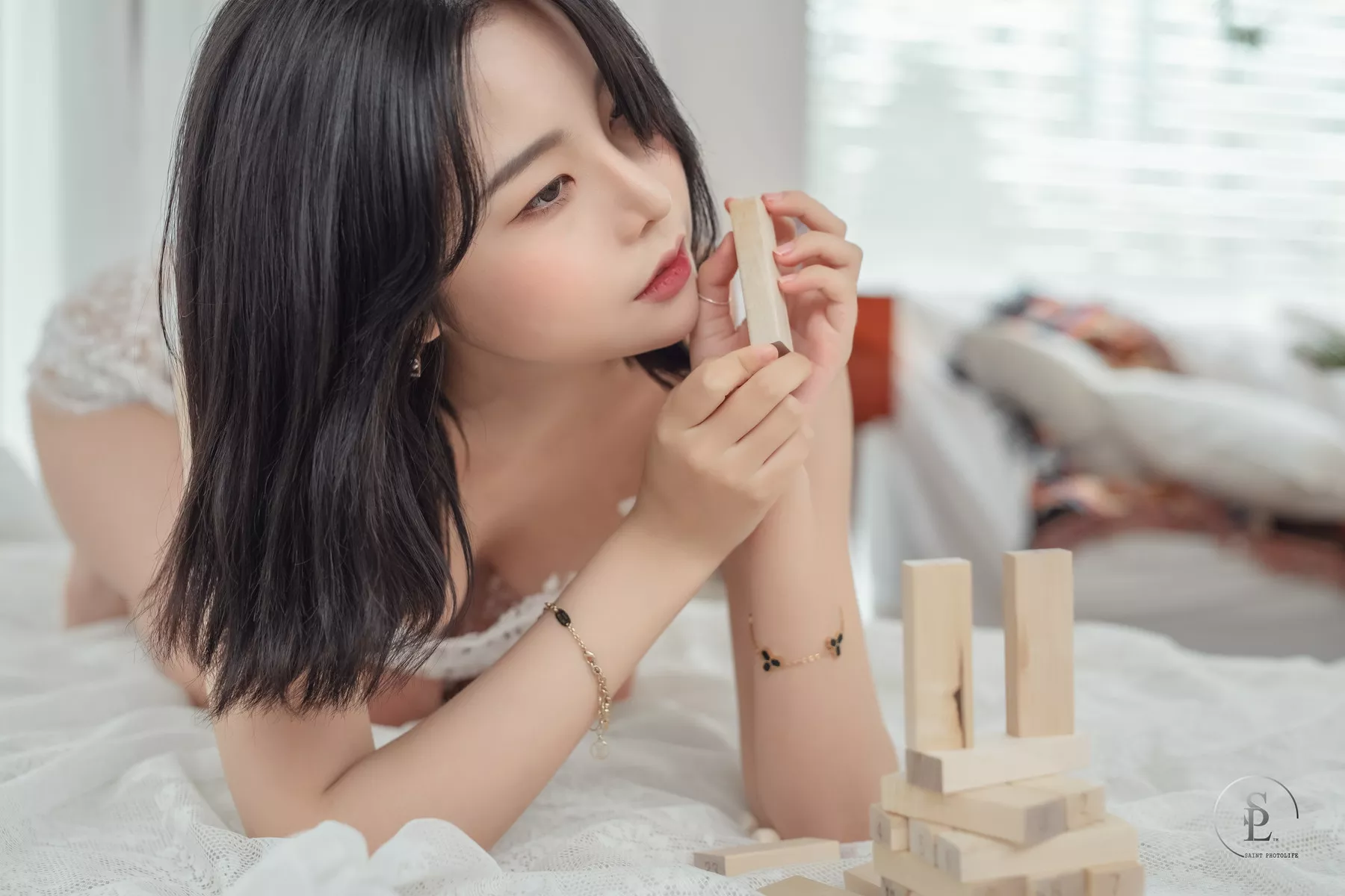 Yuna 【SAINT Photolife 遮挡生活】 高丽佳人摄影 Jenga(60P)