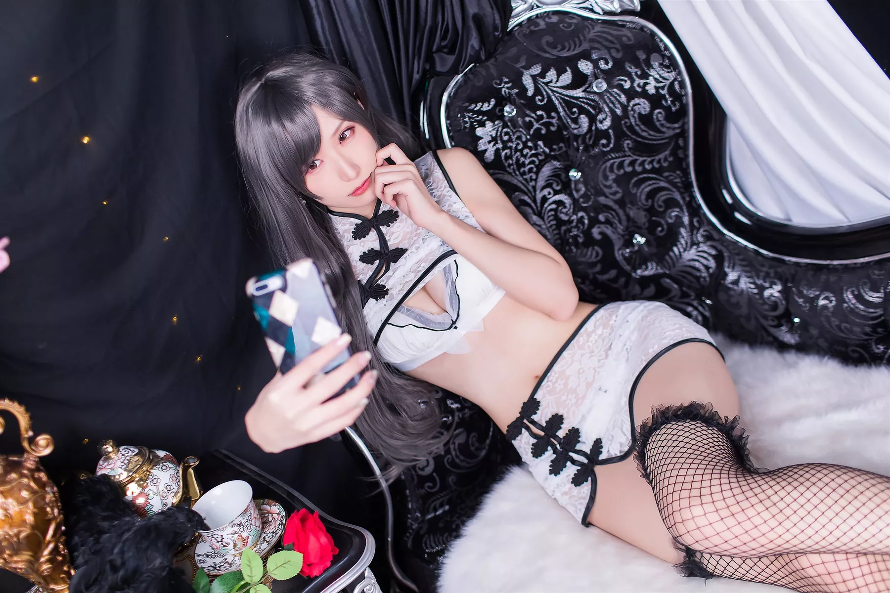 仙女Cosplay 魅魔私拍 莉酱 半无色中华风