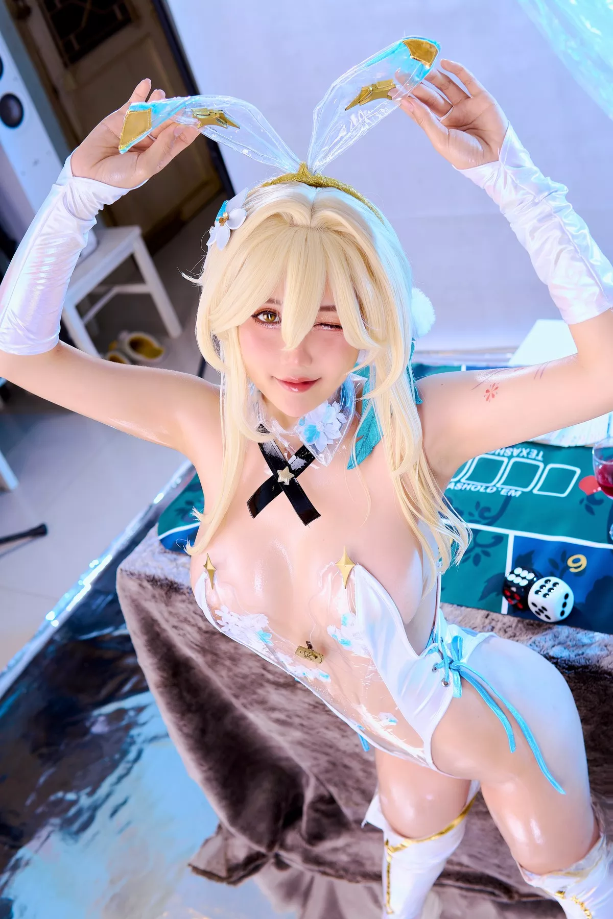 尤物Cosplay 魅魔私摄 JoyceLin Lumine Bunny