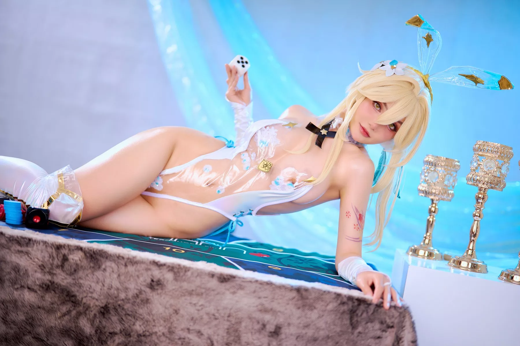 尤物Cosplay 魅魔私摄 JoyceLin Lumine Bunny