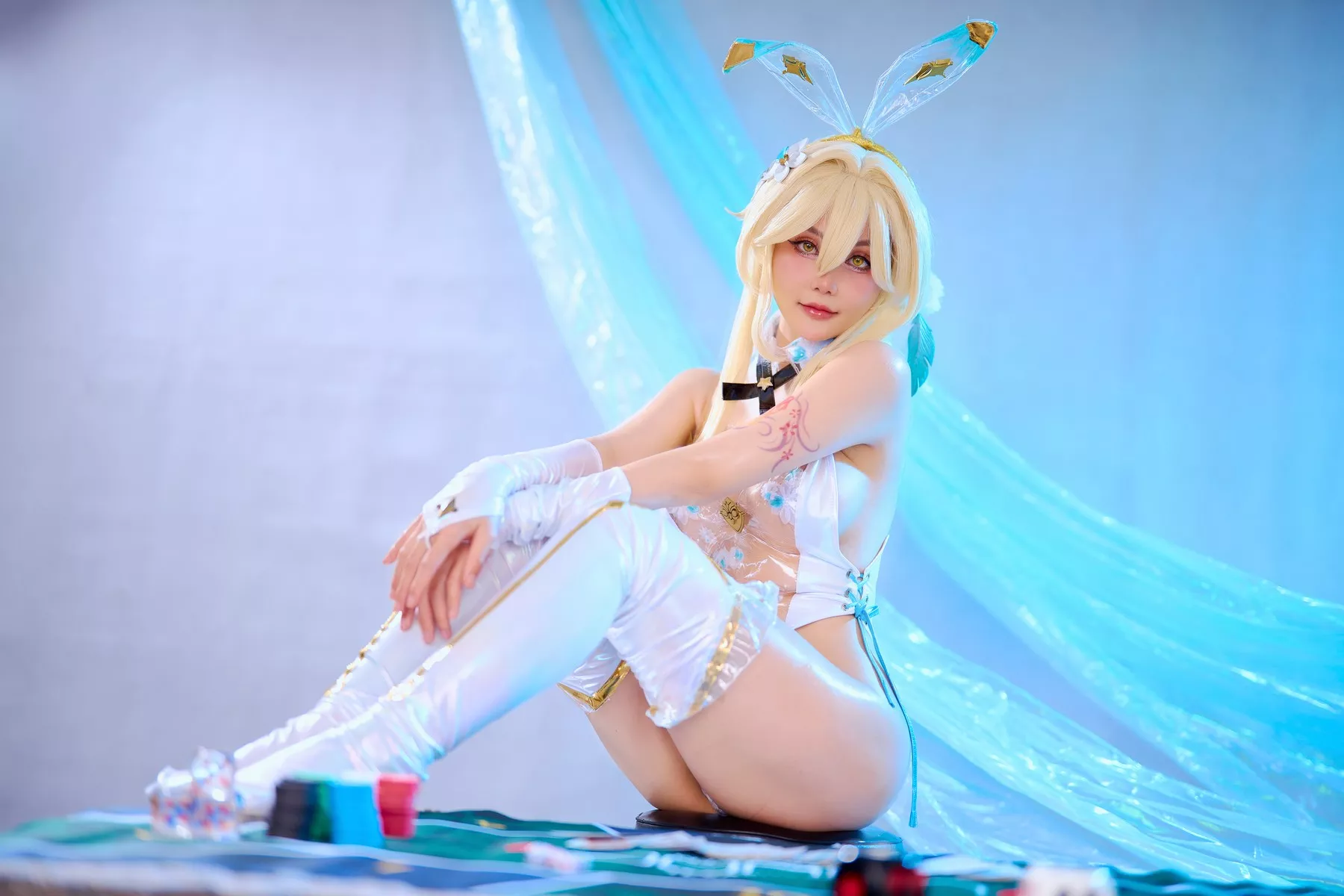 尤物Cosplay 魅魔私摄 JoyceLin Lumine Bunny