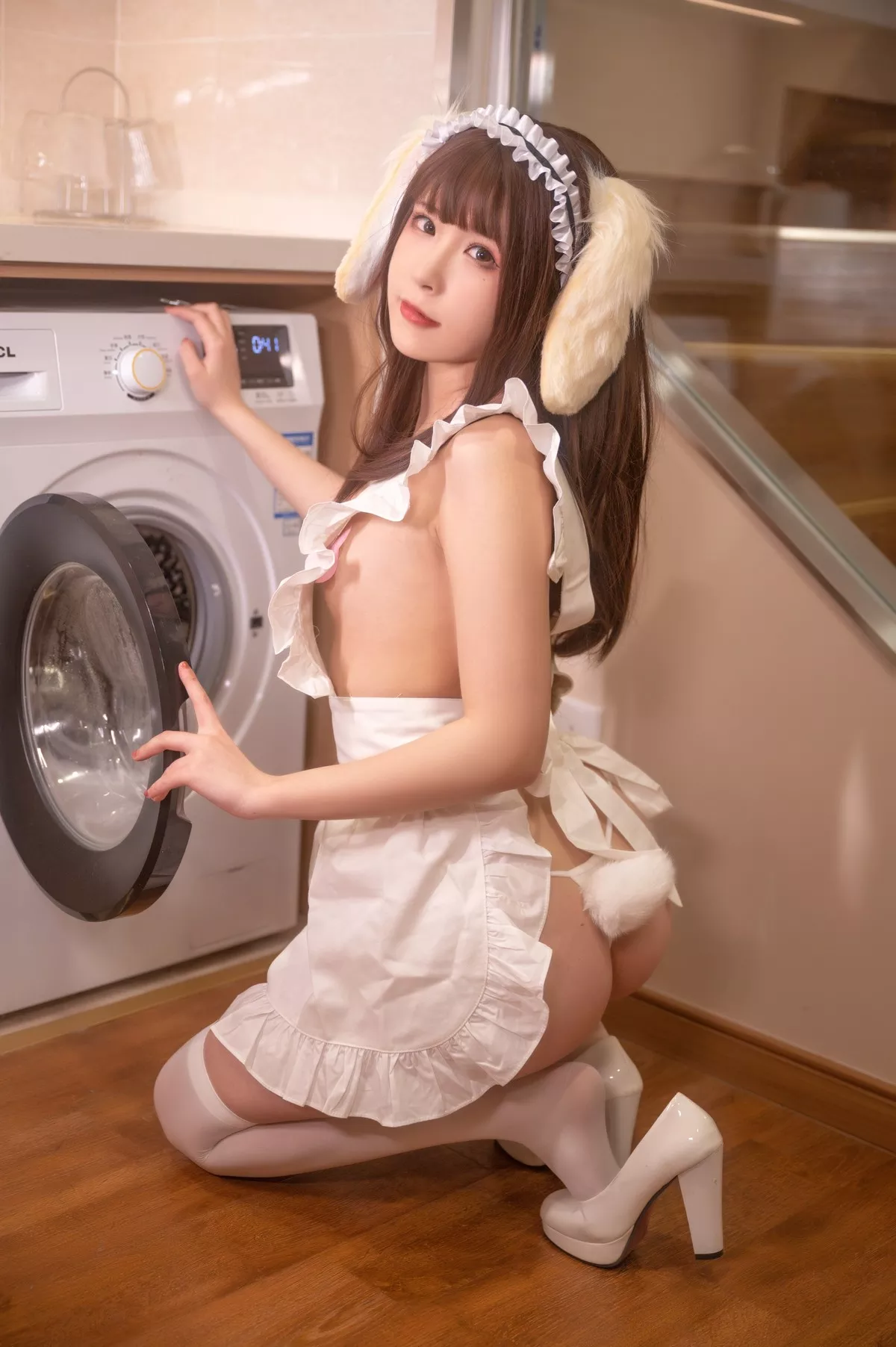 仙女Cosplay 撩人密拍 Quan冉有点饿 兔耳 女仆