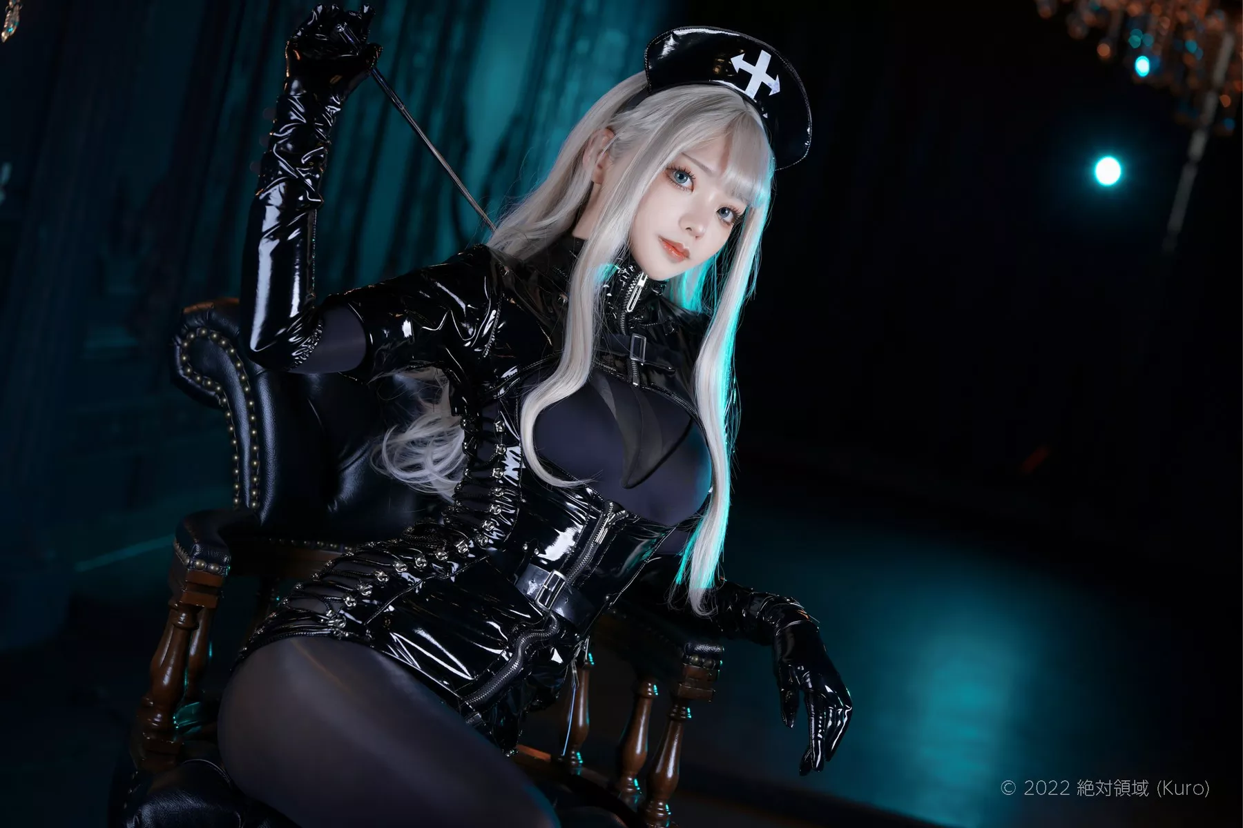 尤物Cosplay 迷惑私房 ZettaiRyouiki Kuro くろ Black Enamel Nurse 全集修正