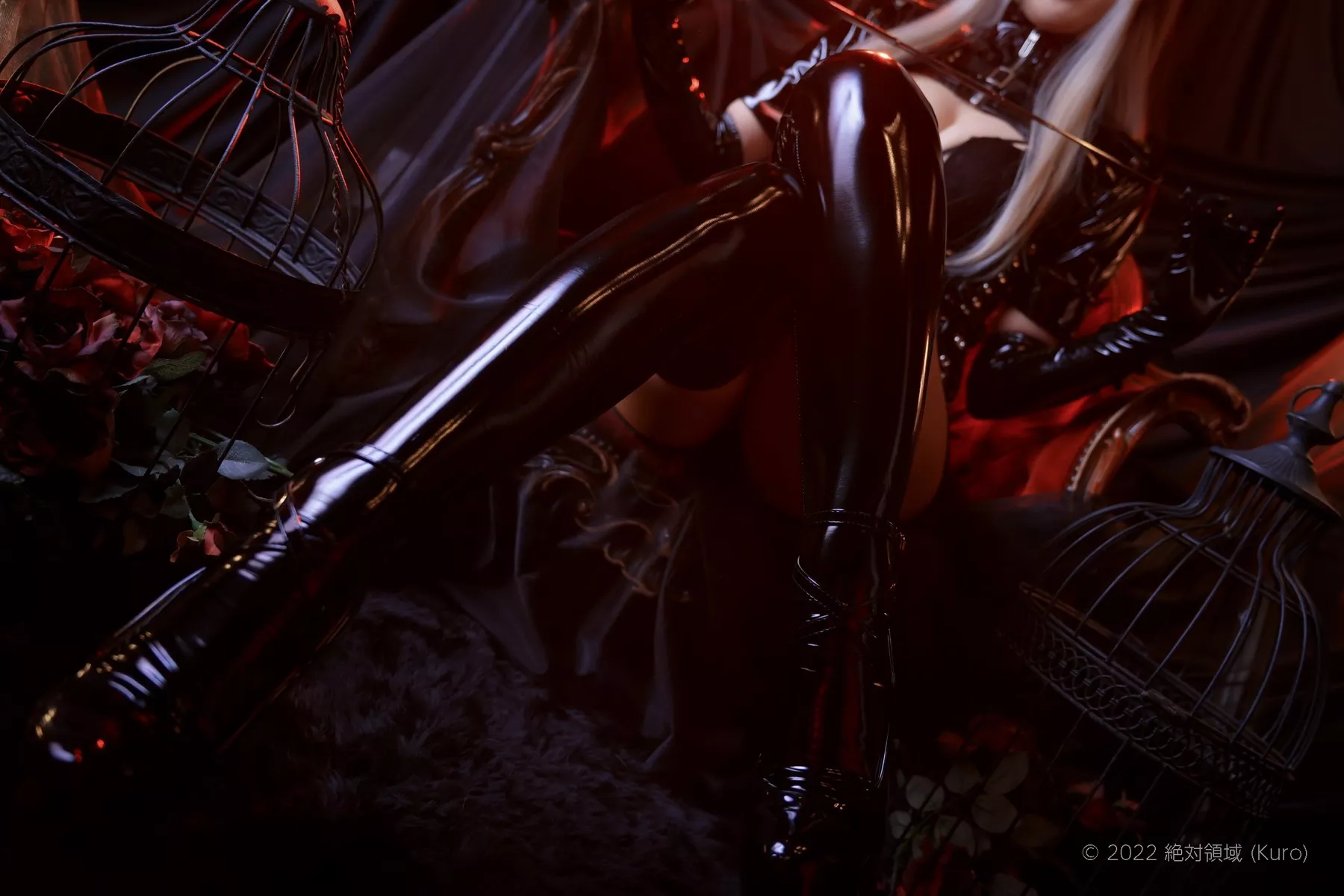 尤物Cosplay 迷惑私房 ZettaiRyouiki Kuro くろ Black Enamel Nurse 全集修正