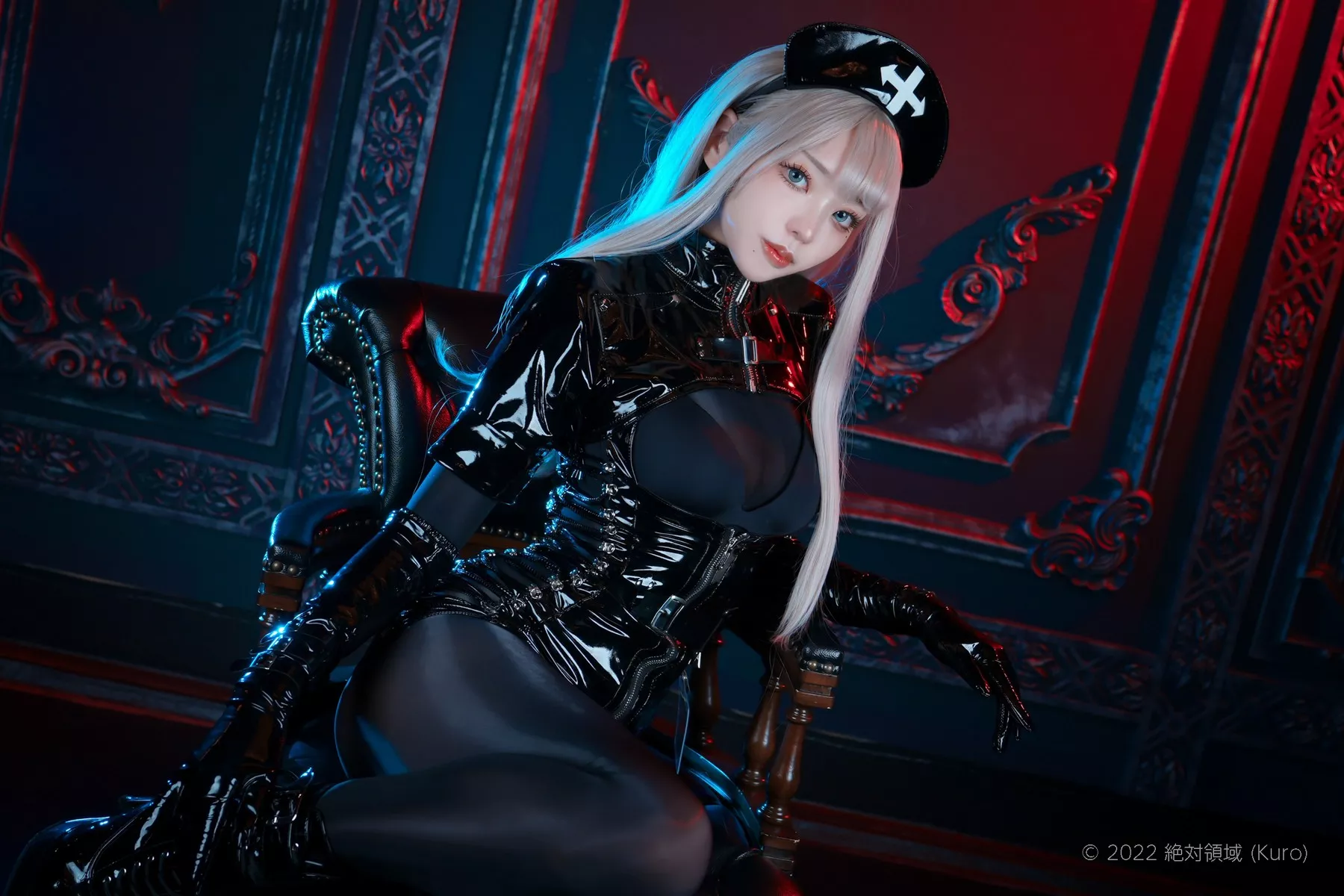 尤物Cosplay 迷惑私房 ZettaiRyouiki Kuro くろ Black Enamel Nurse 全集修正