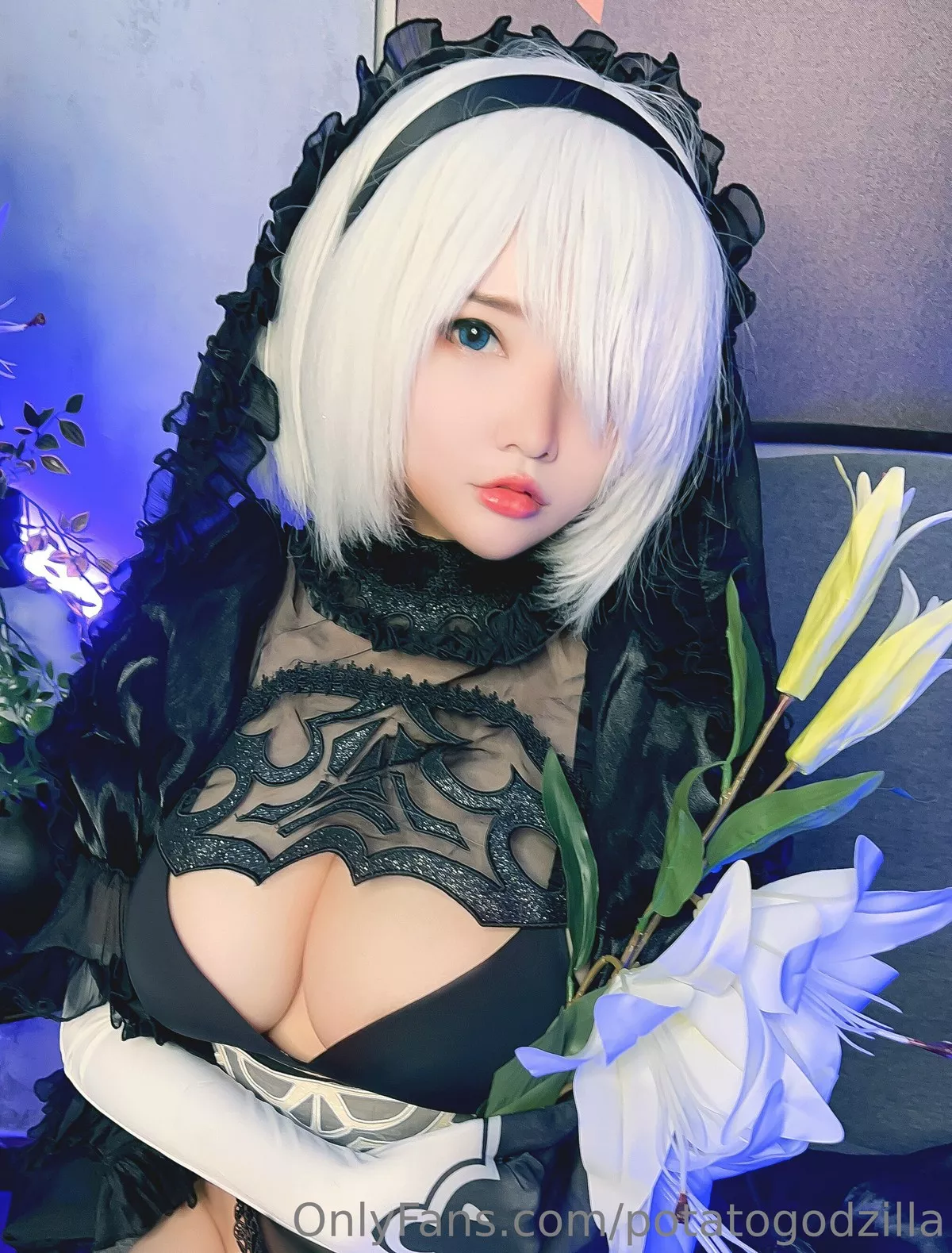 仙女Cosplay 性感私拍 Potato Godzilla 2B Bride