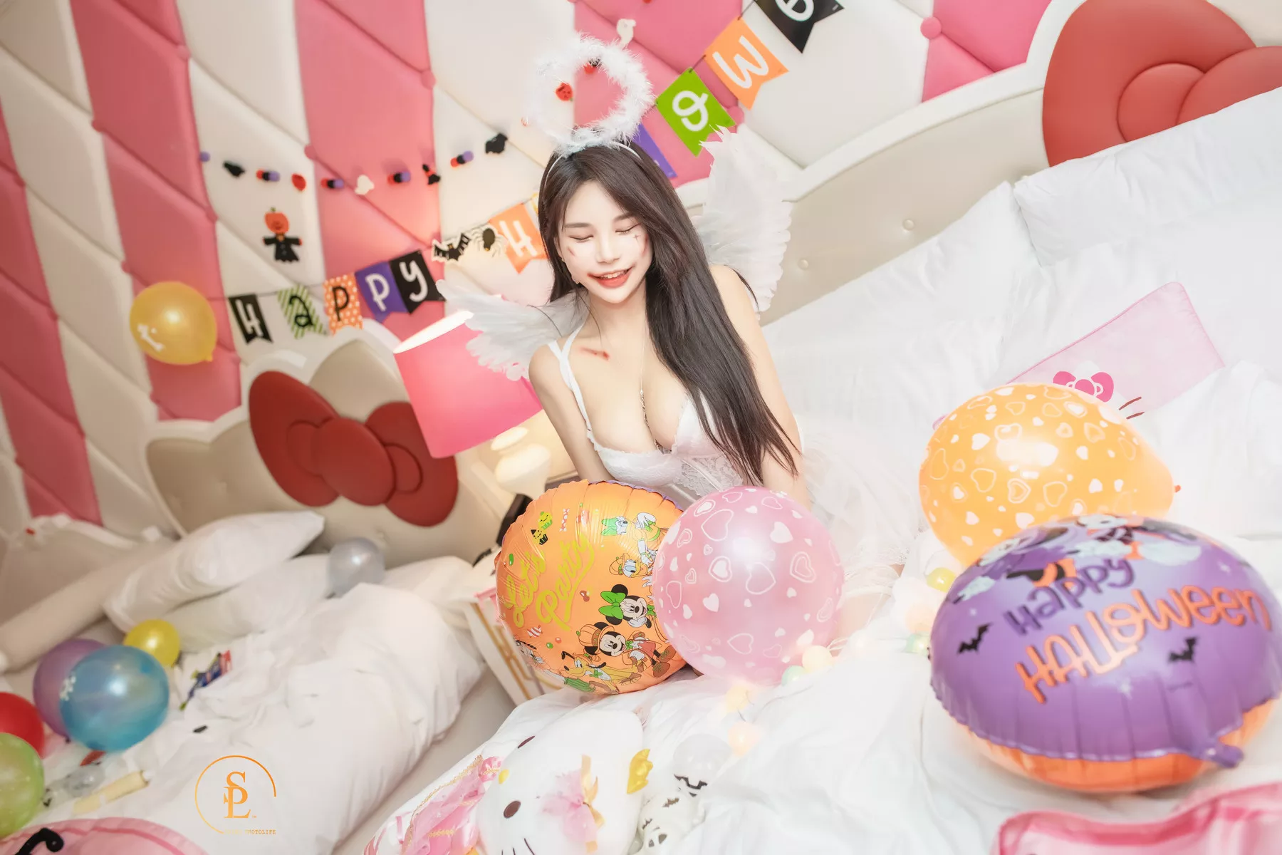 Zzyuri 【SAINT Photolife 遮挡生活】 高丽尤物艺术图 Pink Halloween(58P)