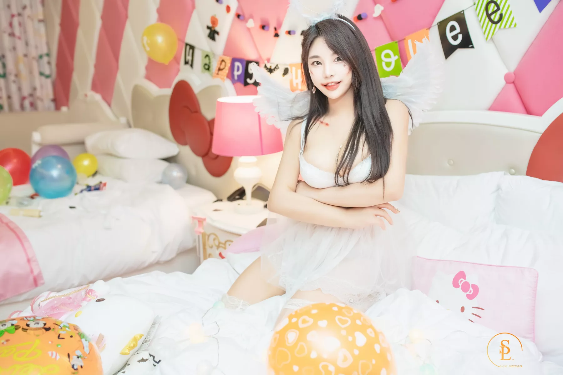 Zzyuri 【SAINT Photolife 遮挡生活】 高丽尤物艺术图 Pink Halloween(58P)