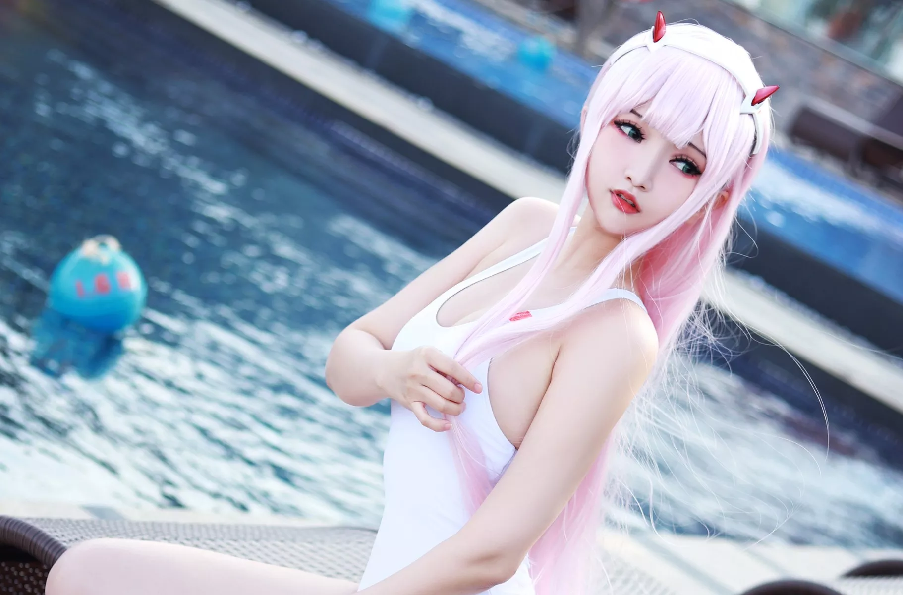 女神Cosplay 妩媚密拍 Potato Godzilla Zero Two 泳装
