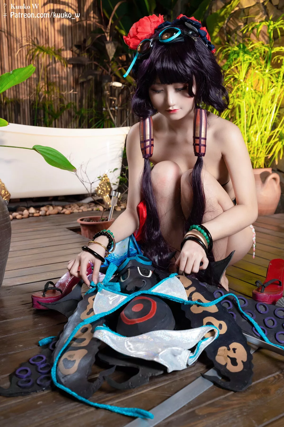 尤物Cosplay 风情私房 KuukoW 子 Houkusai Saber