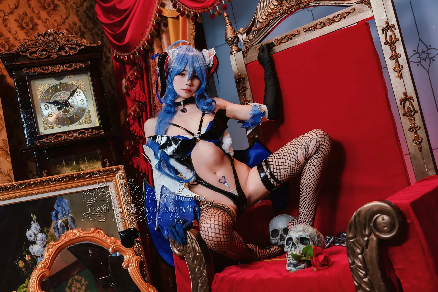 美人Cosplay 撩人私摄 黏黏团子兔 甘雨 魅魔