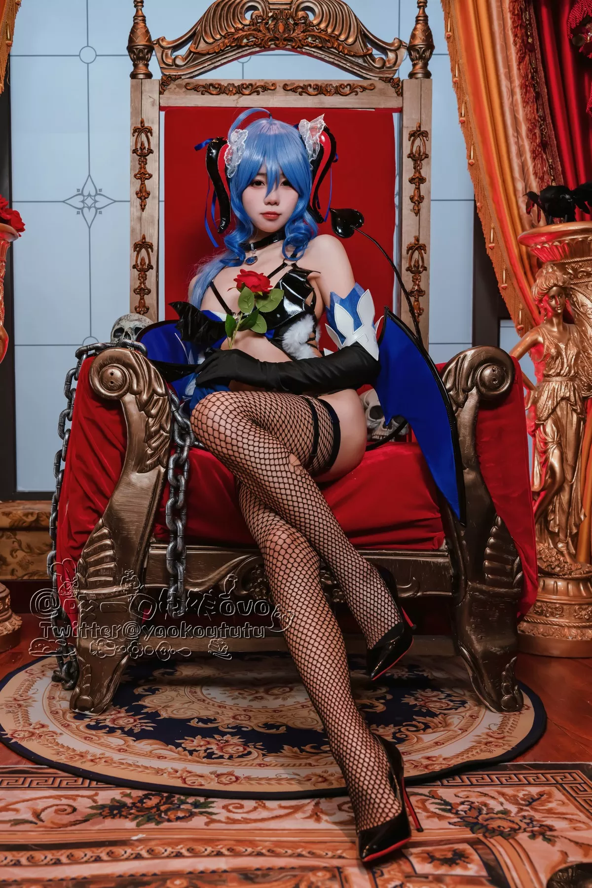 美人Cosplay 撩人私摄 黏黏团子兔 甘雨 魅魔