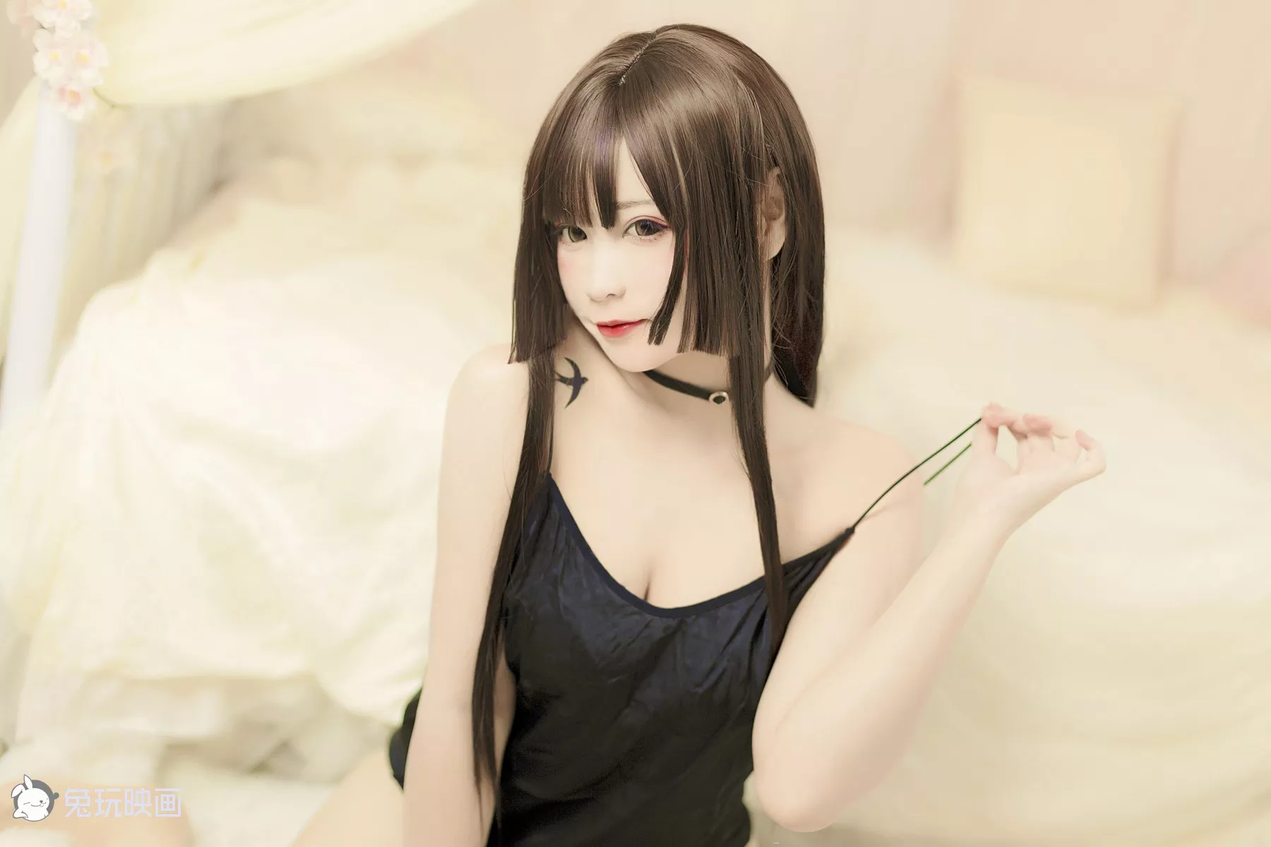 佳人Cosplay 迷人私房 兔玩映画 黑睡衣