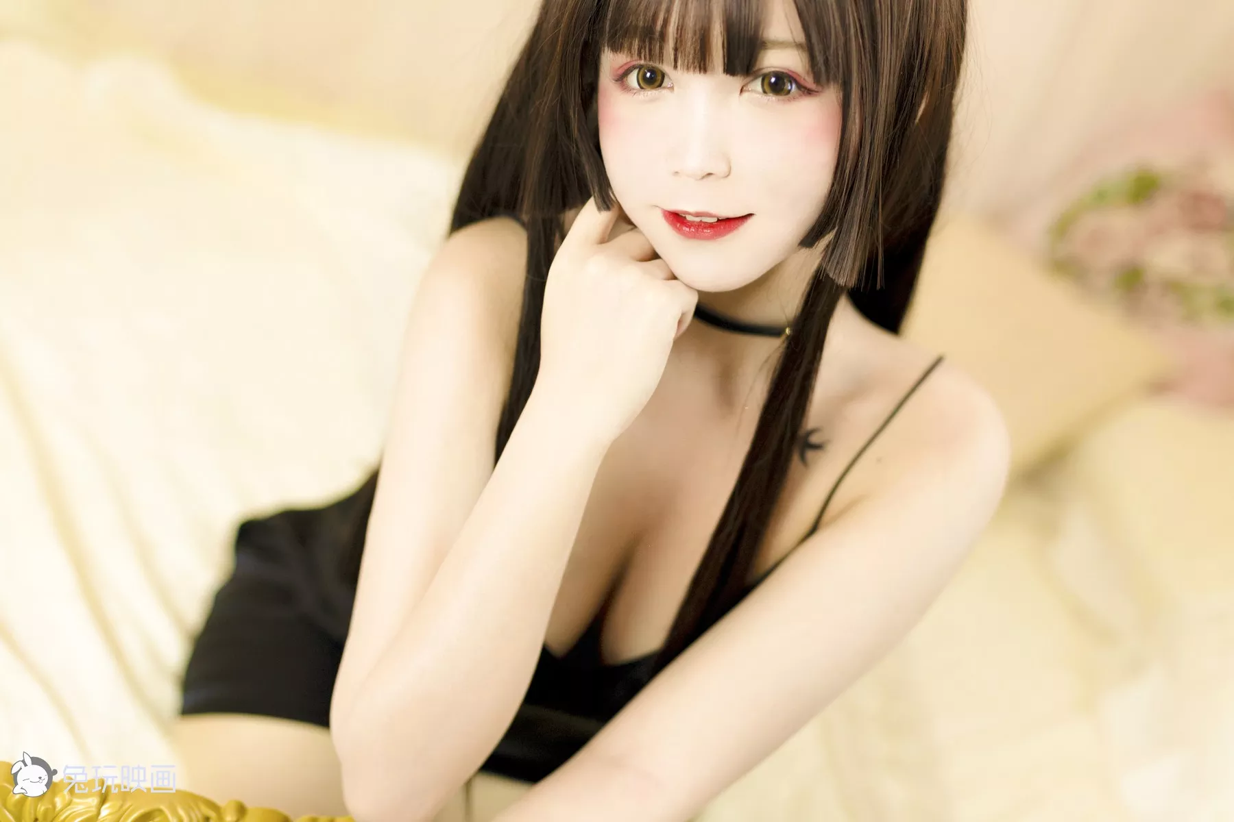 佳人Cosplay 迷人私房 兔玩映画 黑睡衣