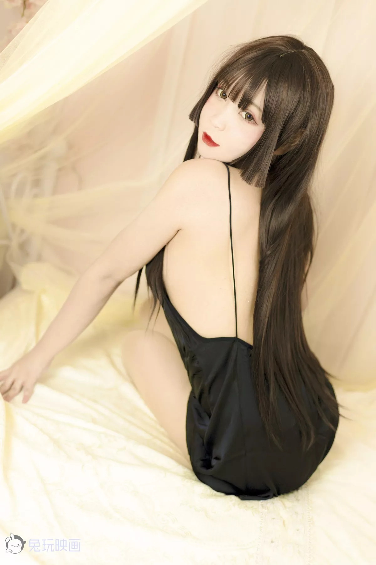 佳人Cosplay 迷人私房 兔玩映画 黑睡衣