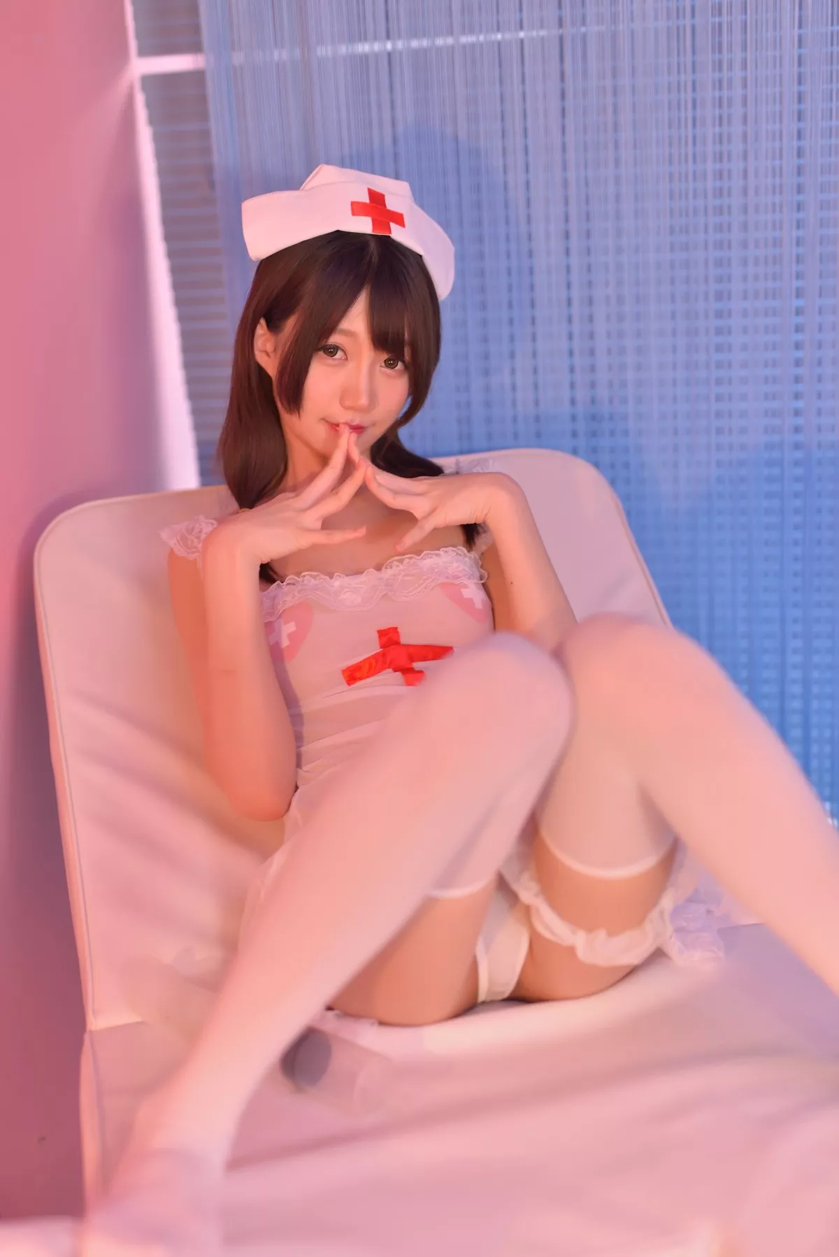 丽人Cosplay Nagisa 魔物喵 迷人护士师 全集修正
