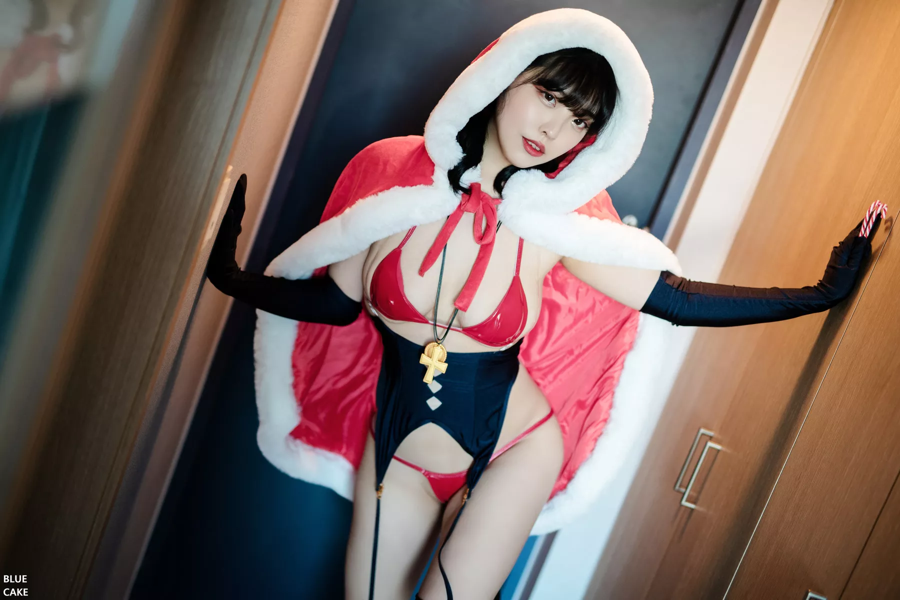 Song Hana【【BLUECAKE 蓝色蛋糕】 高丽辣模高品质影像像片  高丽佳人影像 XMas Figure(62P)