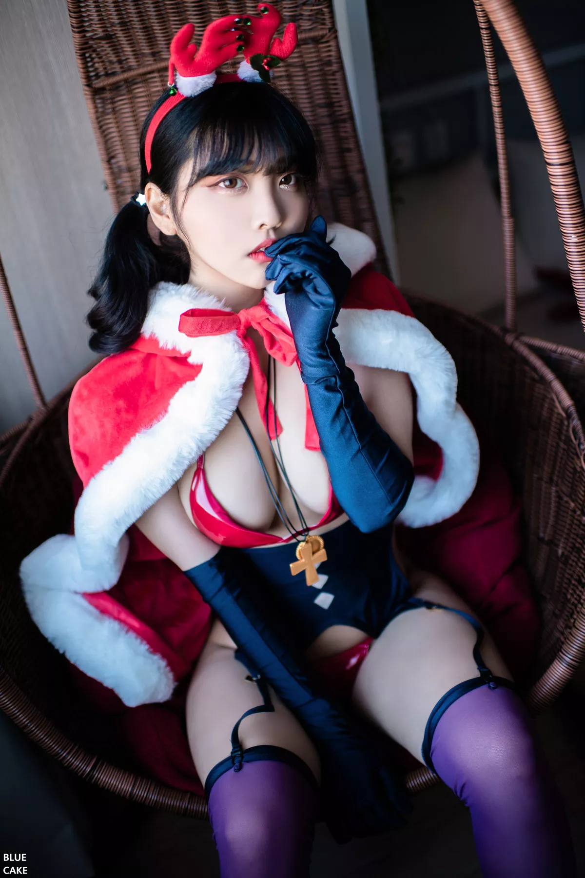 Song Hana【【BLUECAKE 蓝色蛋糕】 高丽辣模高品质影像像片  高丽佳人影像 XMas Figure(62P)