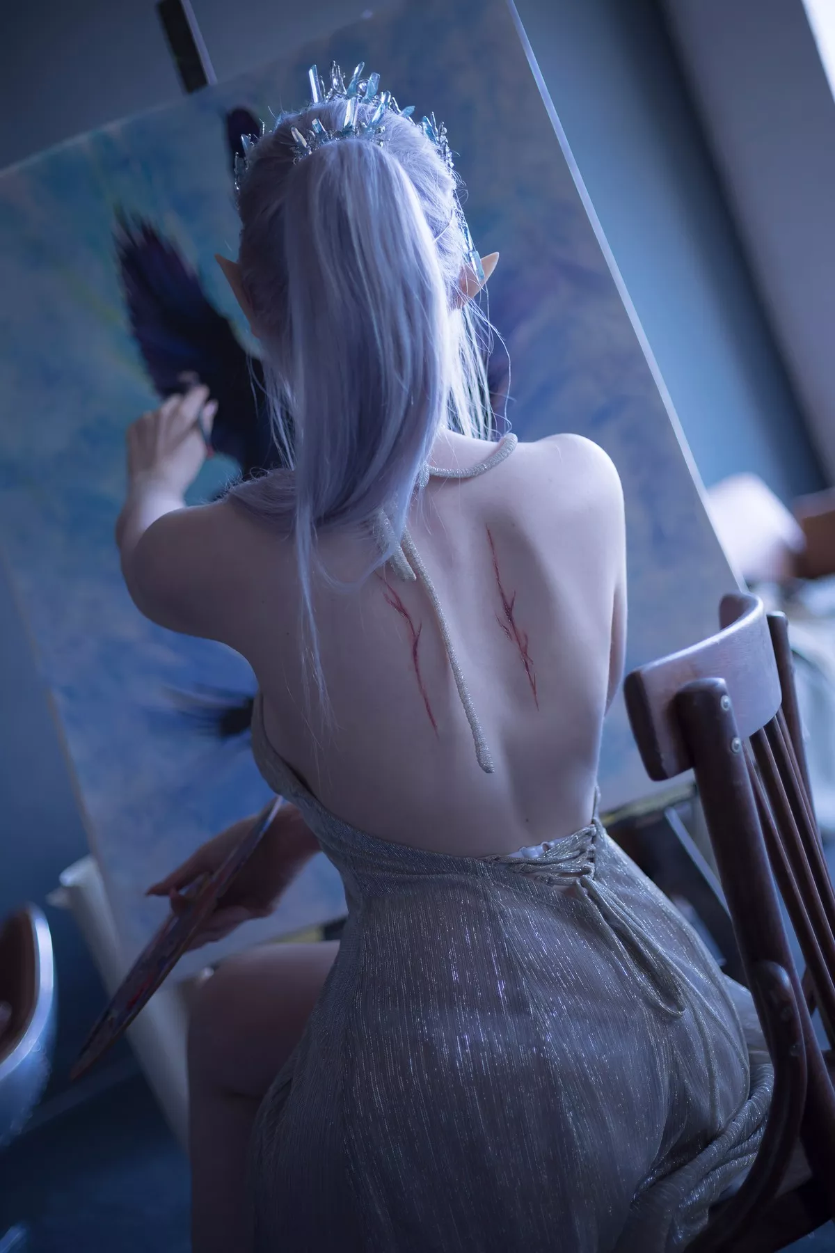 尤物Cosplay 风骚密拍 Sayathefox Ice princess