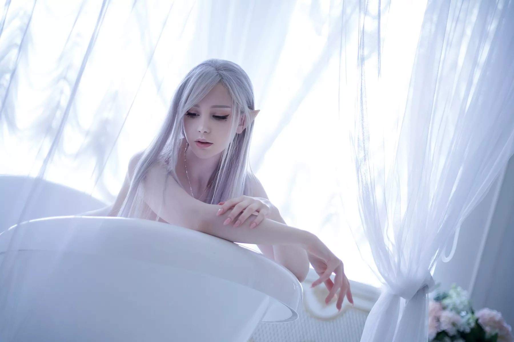 尤物Cosplay 风骚密拍 Sayathefox Ice princess