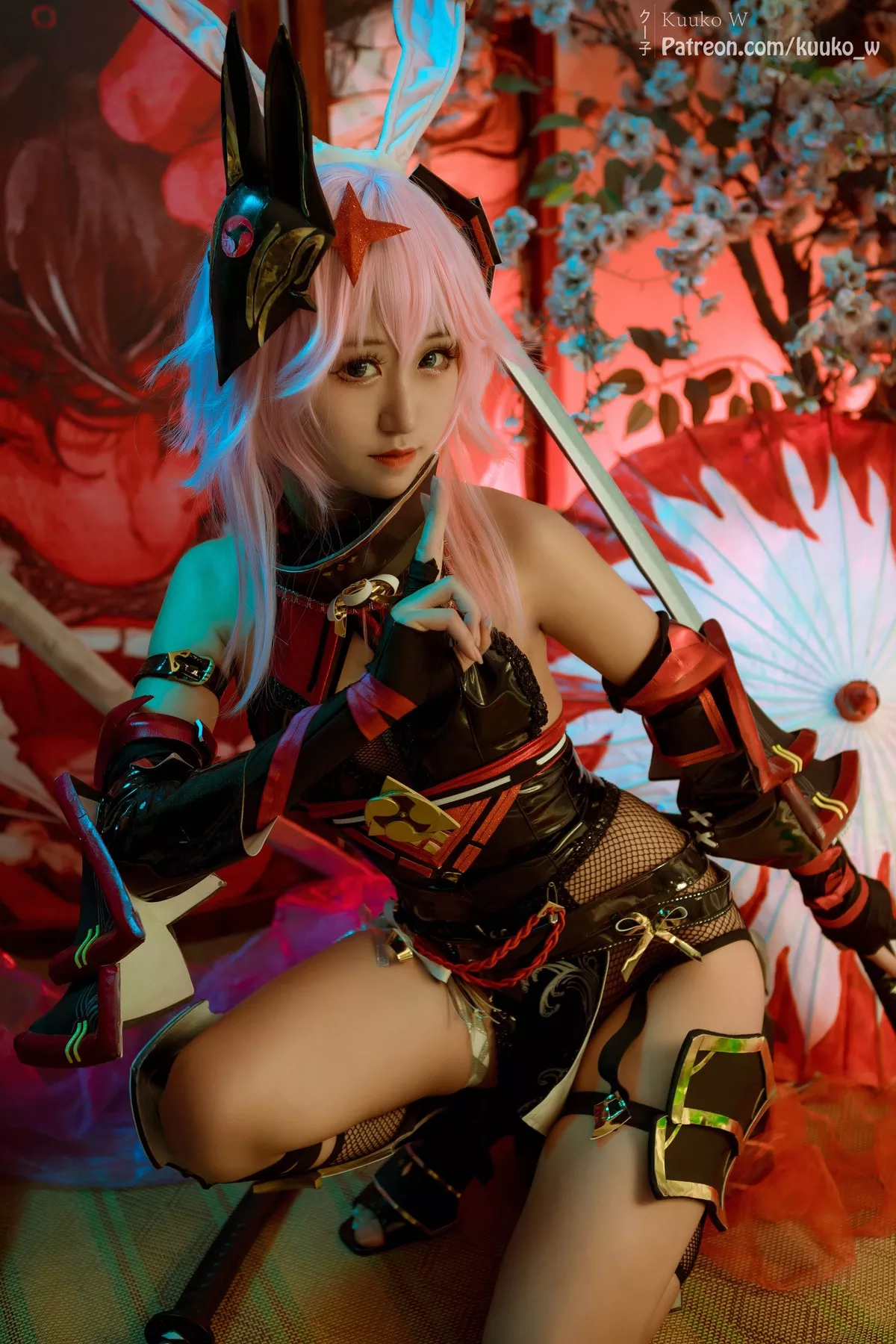 美女Cosplay 迷人私房 KuukoW 子 Yae Kasumi