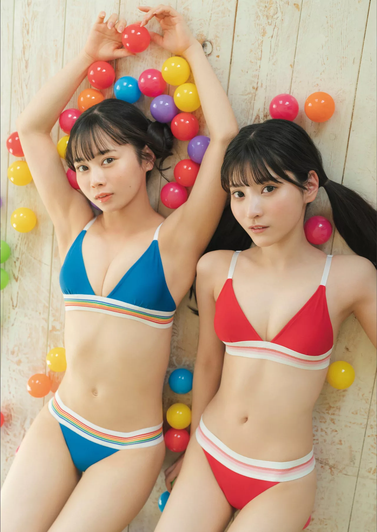 小鸟�[るい ＆ 近藤沙瑛子STRIKE! 写真集 「ふたりあそび」 全集修正