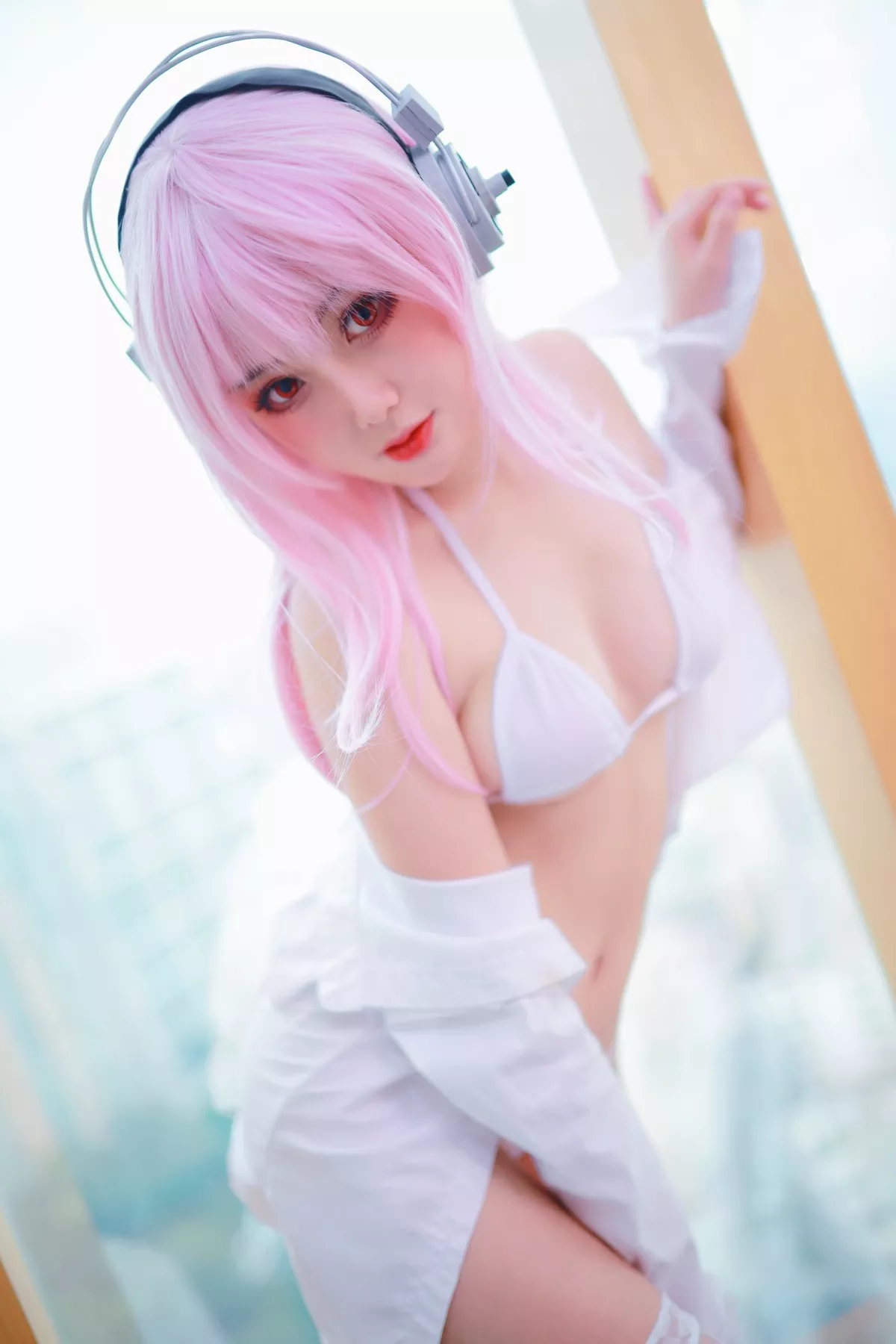 尤物Cosplay 您的蛋蛋索尼子 白内衣