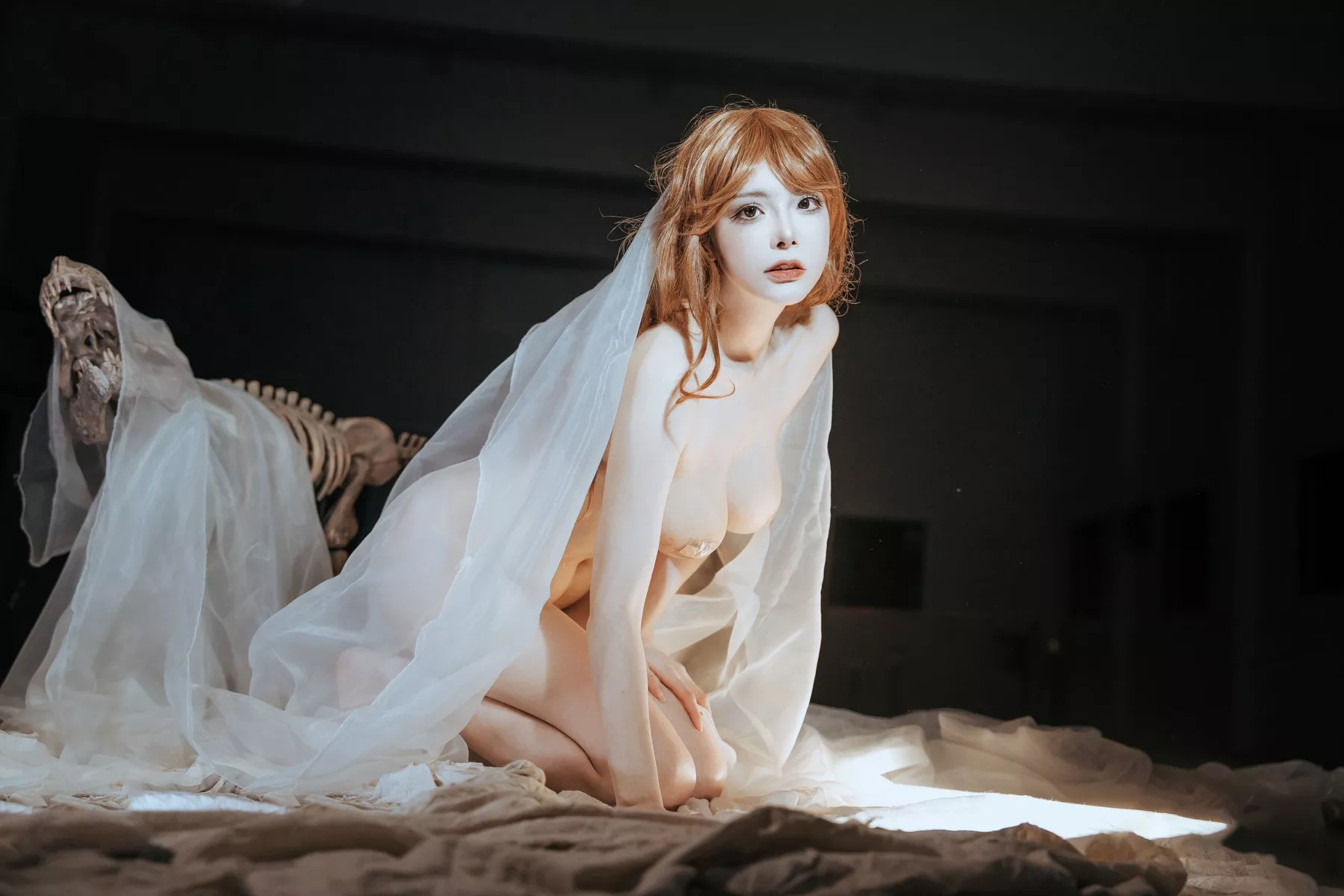 尤物Cosplay 魅魔私拍 夏小秋 秋秋 纱
