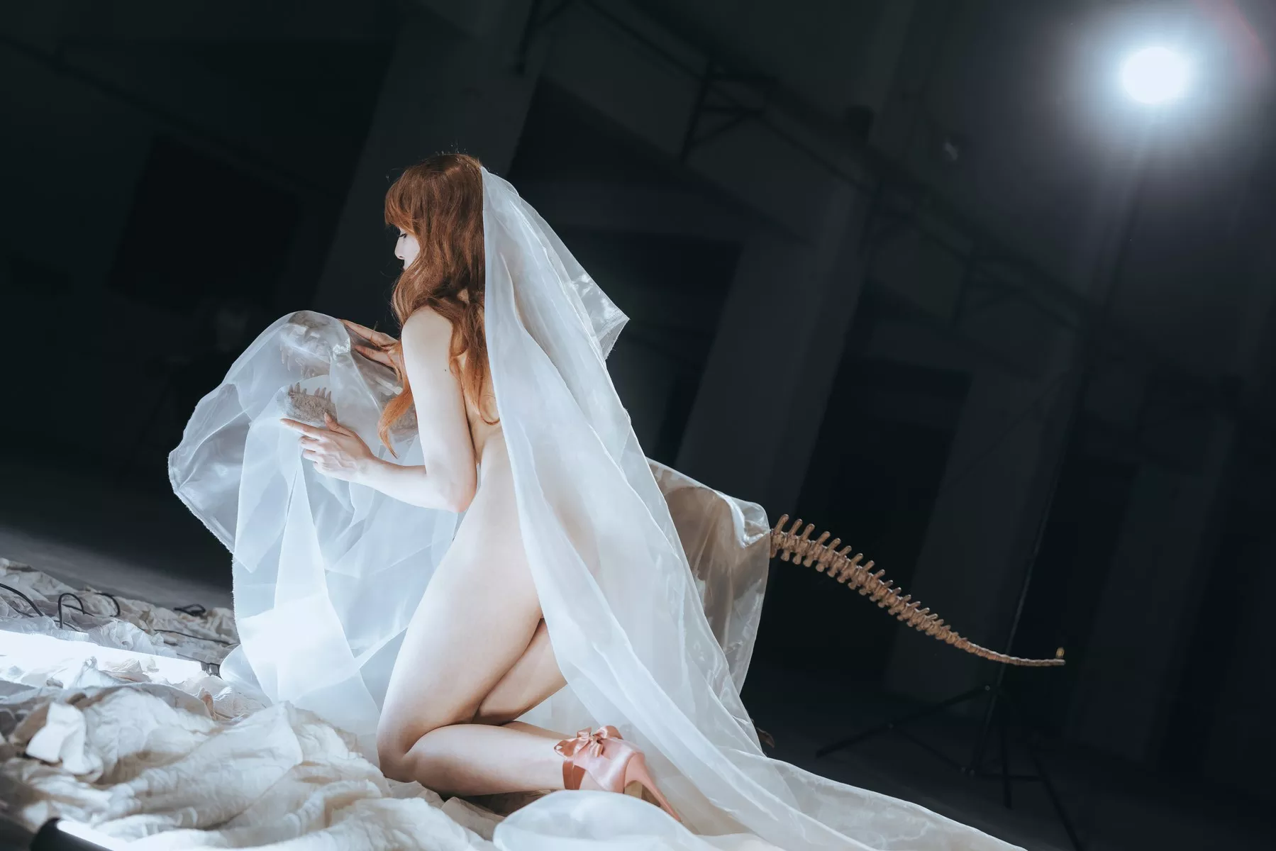 尤物Cosplay 魅魔私拍 夏小秋 秋秋 纱