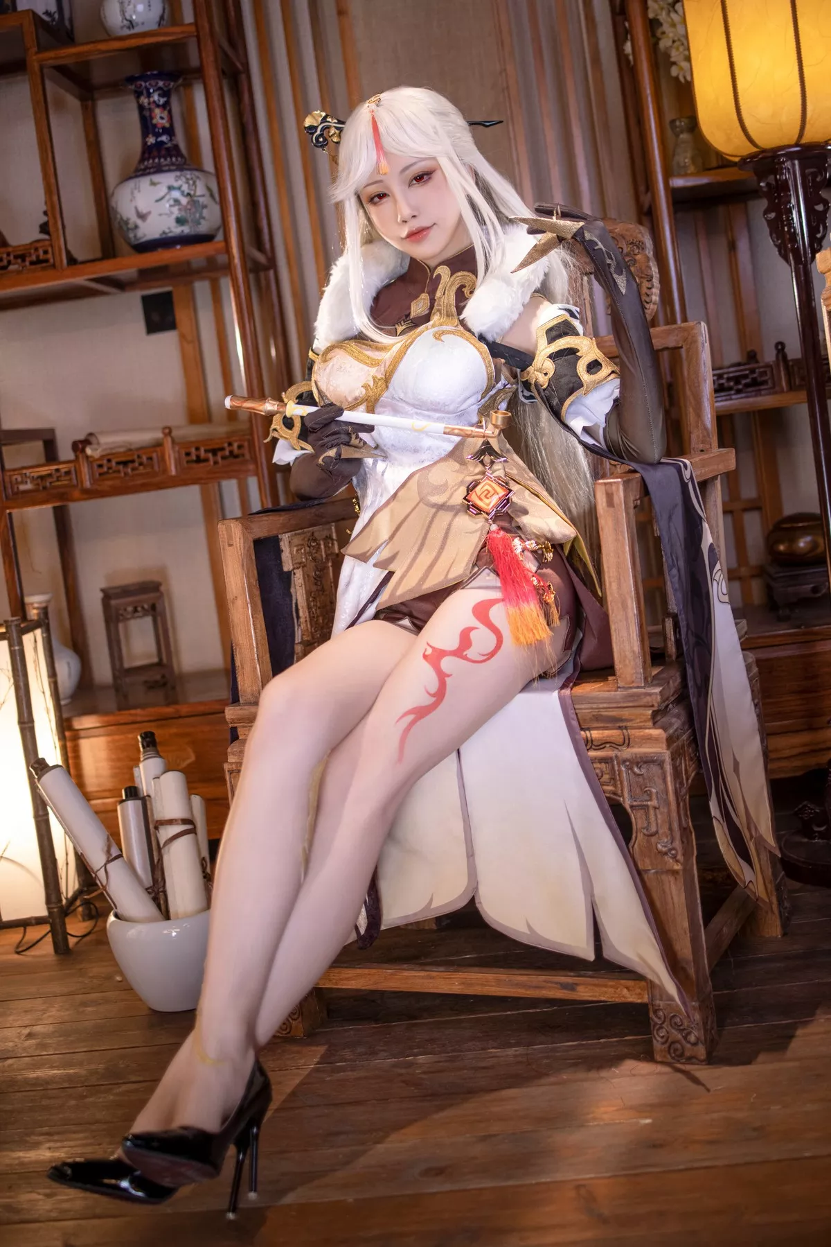 美人Cosplay 风韵私拍 水淼 Aqua 凝光原造型