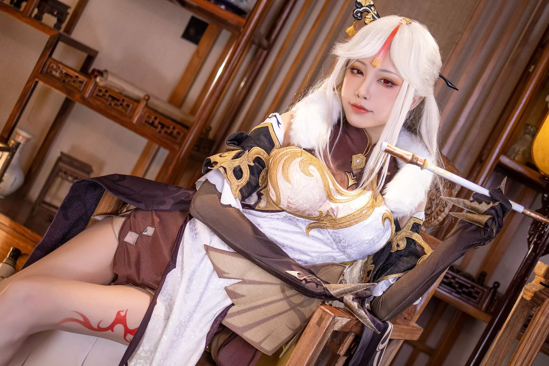 美人Cosplay 风韵私拍 水淼 Aqua 凝光原造型