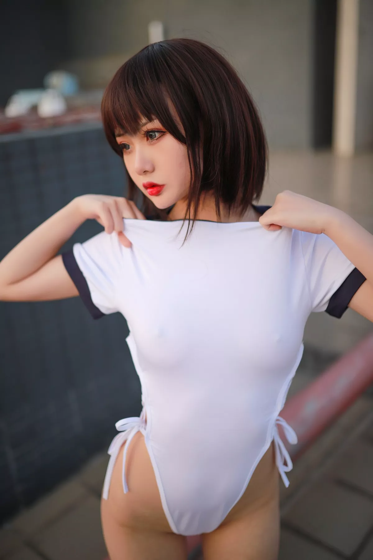 女神Cosplay 风情私摄 您的蛋蛋 激凸体操服