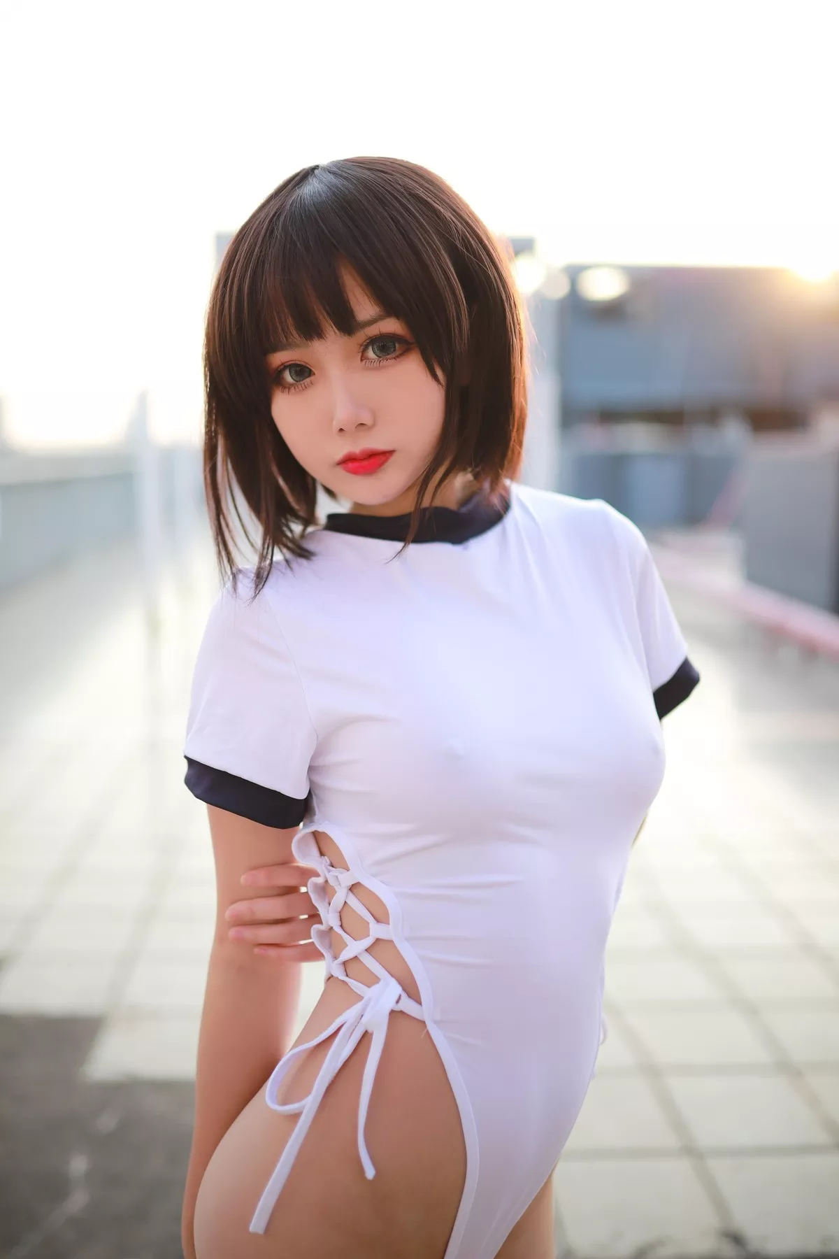 女神Cosplay 风情私摄 您的蛋蛋 激凸体操服
