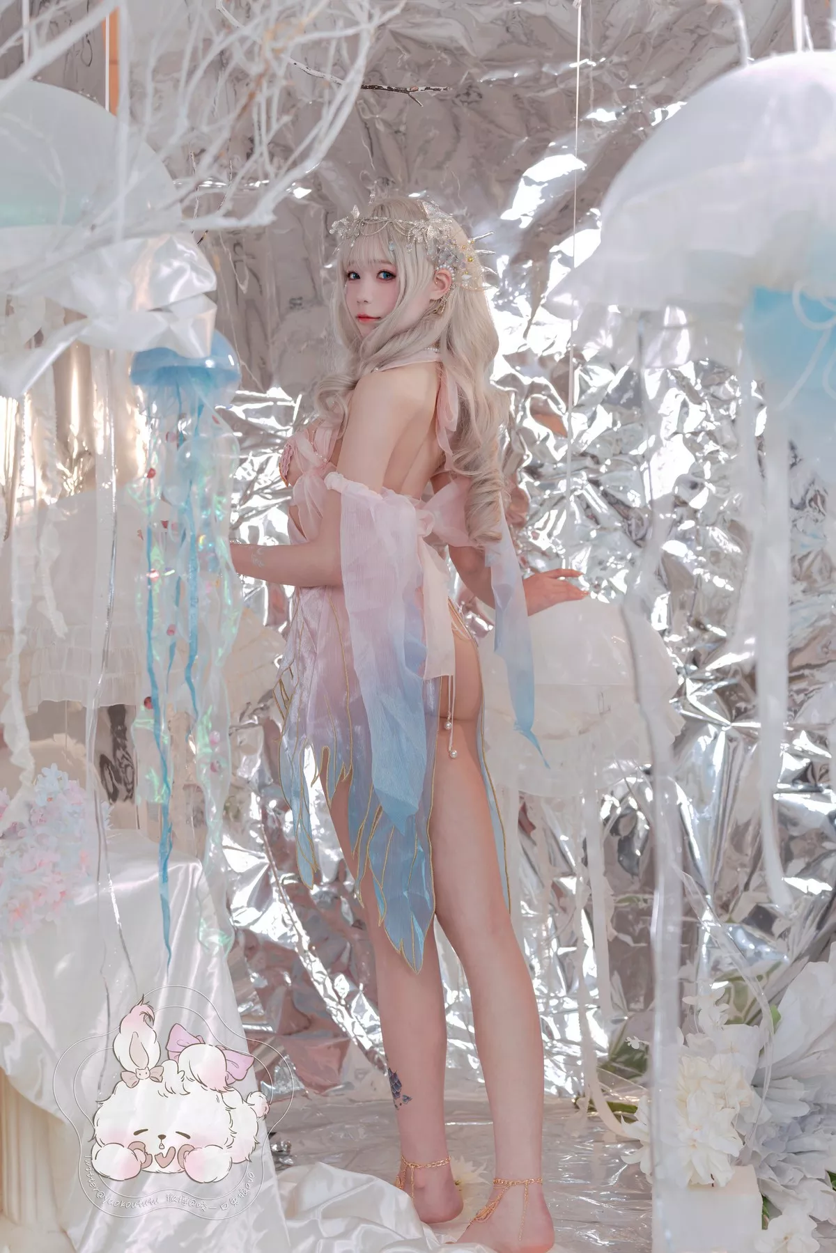 仙女Cosplay 撩人私摄 黏黏团子兔 海的女儿