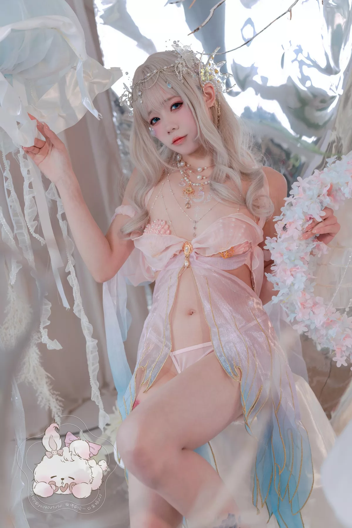 仙女Cosplay 撩人私摄 黏黏团子兔 海的女儿