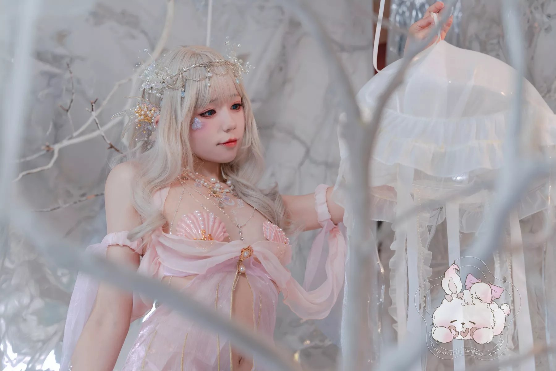 仙女Cosplay 撩人私摄 黏黏团子兔 海的女儿