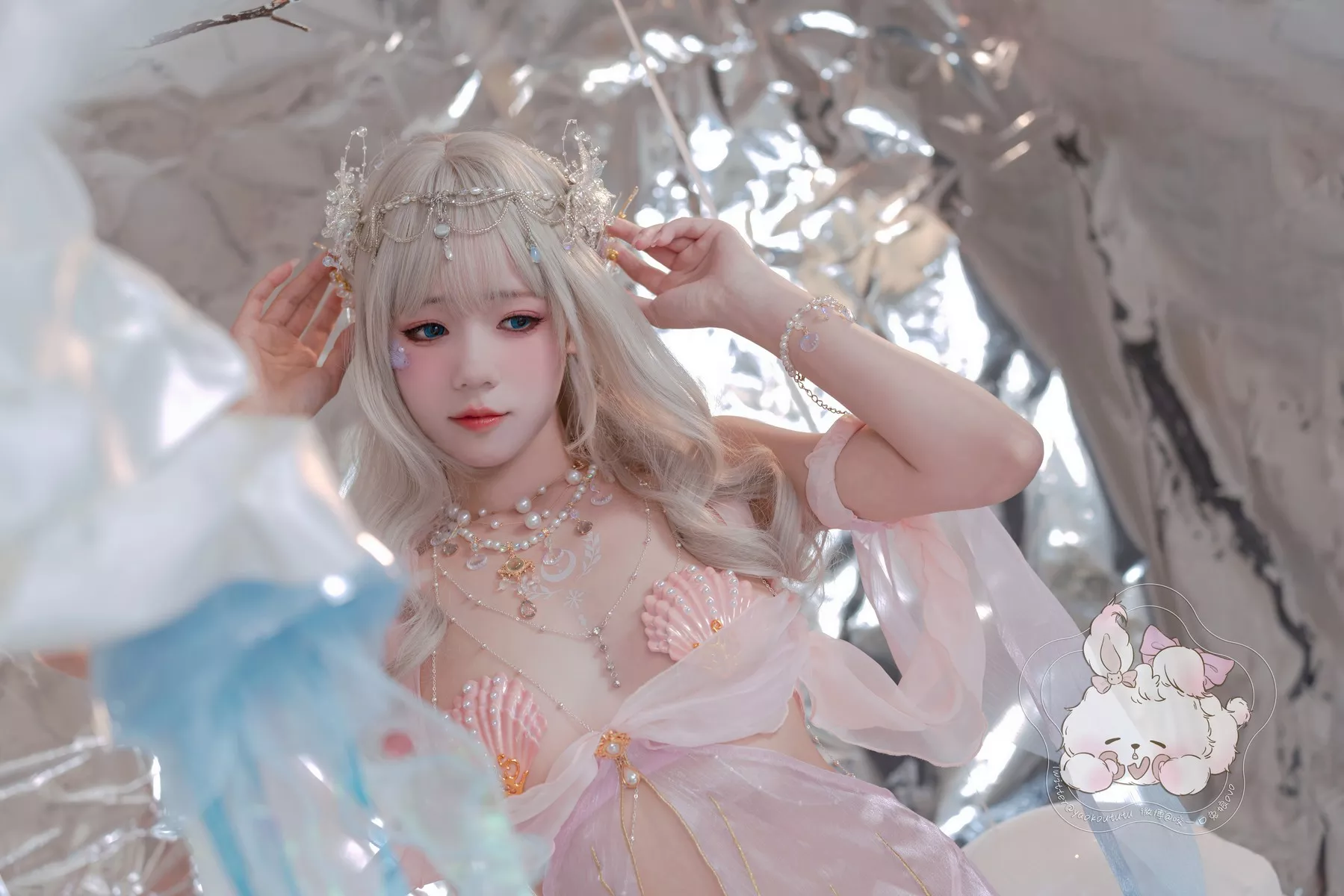 仙女Cosplay 撩人私摄 黏黏团子兔 海的女儿