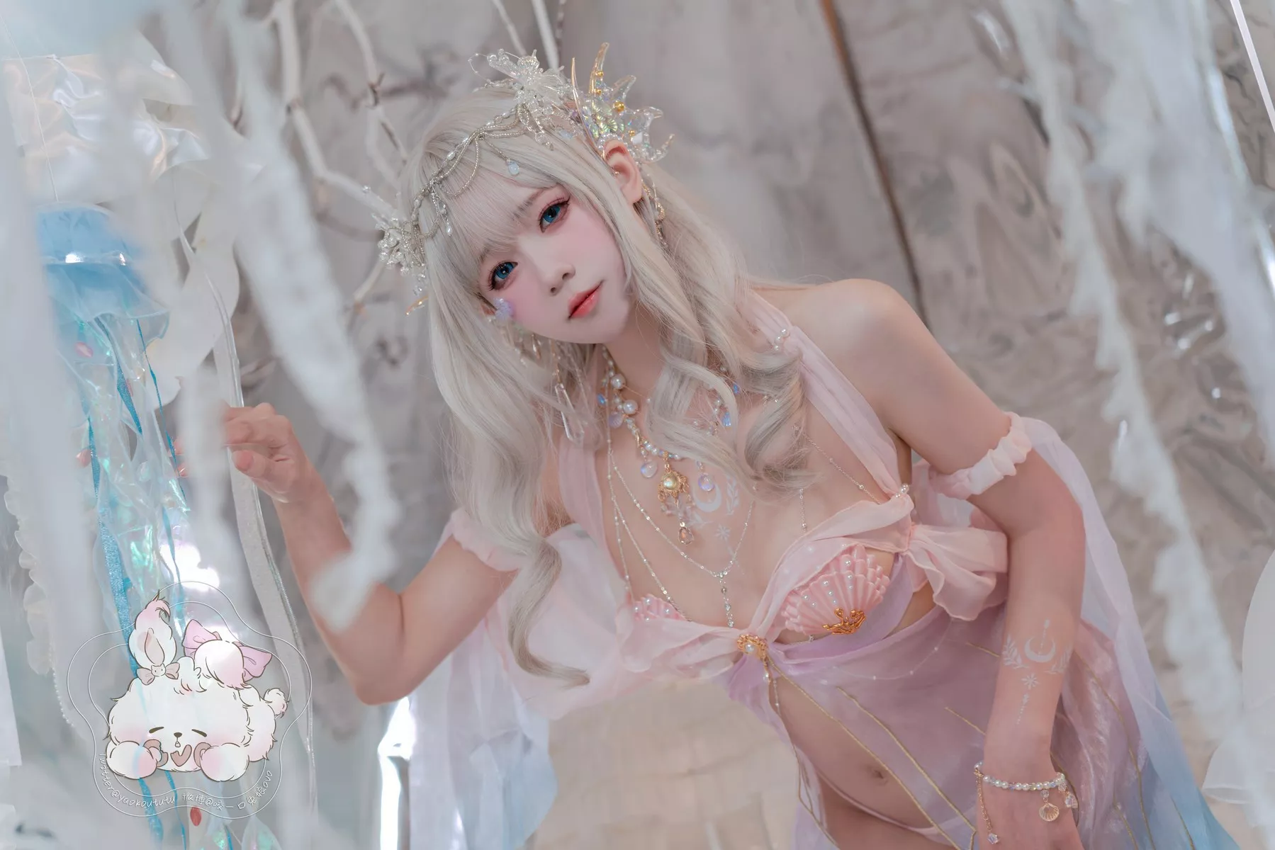 仙女Cosplay 撩人私摄 黏黏团子兔 海的女儿