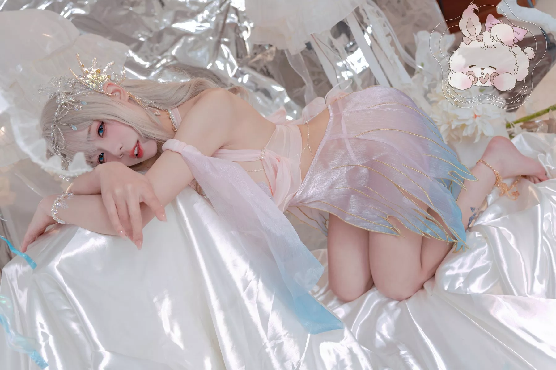 仙女Cosplay 撩人私摄 黏黏团子兔 海的女儿