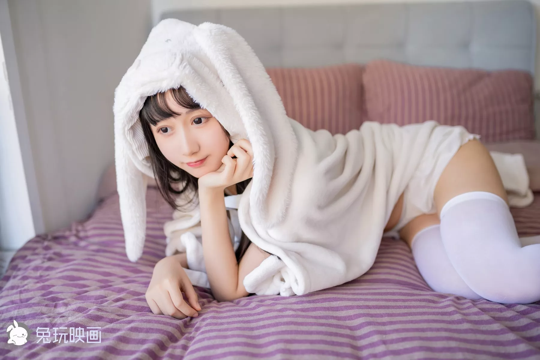 佳人Cosplay 迷惑密拍 兔玩映画 浴巾 兔子