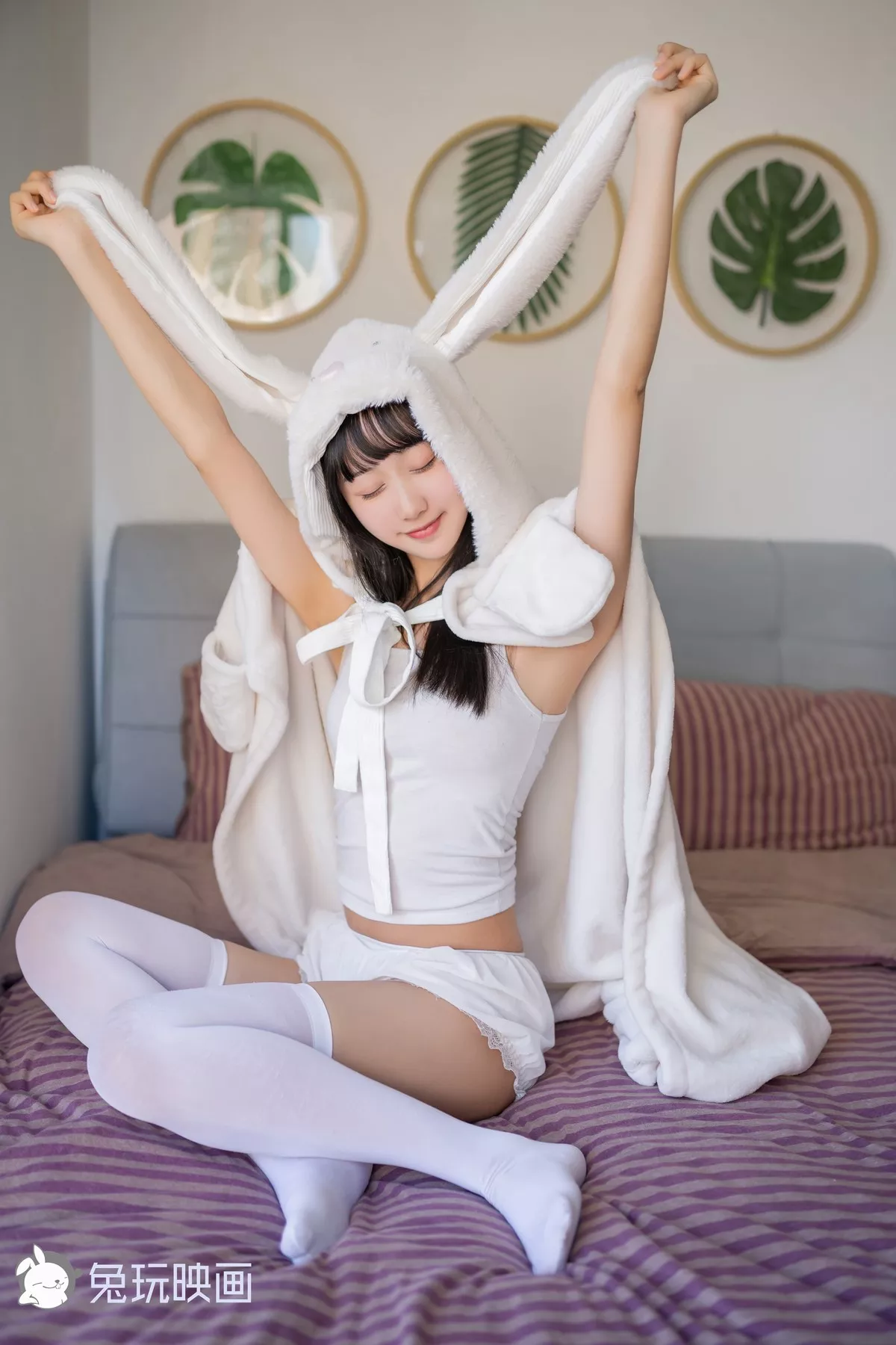 佳人Cosplay 迷惑密拍 兔玩映画 浴巾 兔子