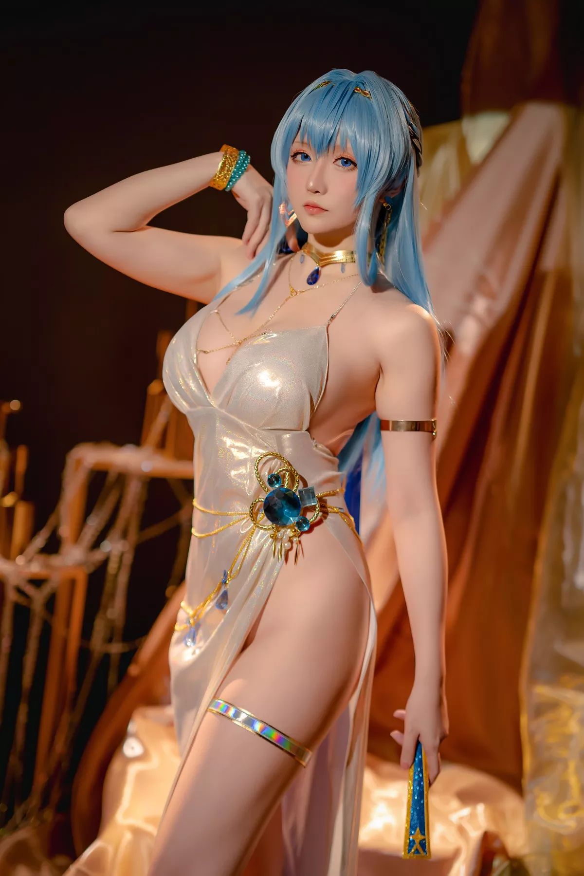 美女Cosplay 魅魔私摄 星之迟迟 Hoshilily Nikke 海伦