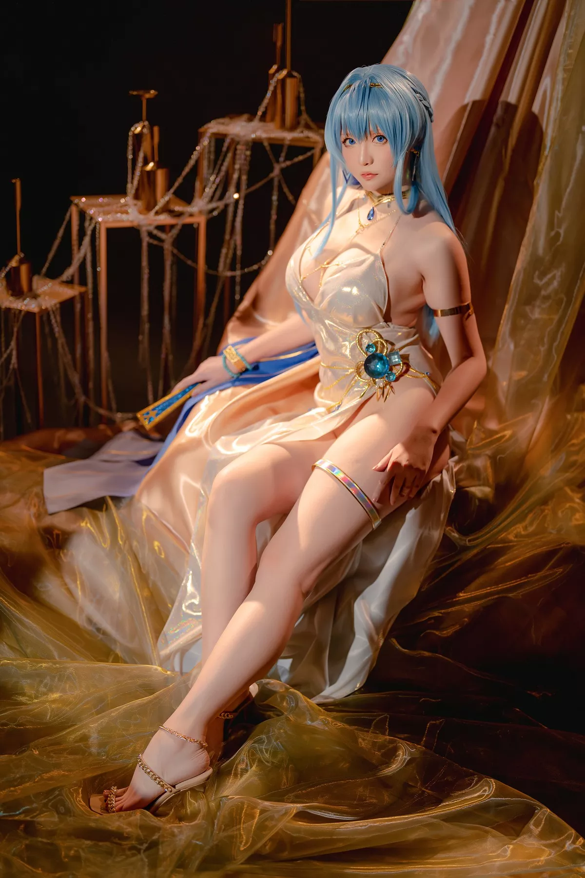 美女Cosplay 魅魔私摄 星之迟迟 Hoshilily Nikke 海伦