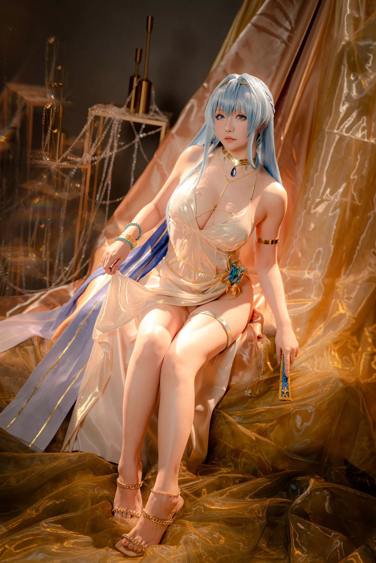 美女Cosplay 魅魔私摄 星之迟迟 Hoshilily Nikke 海伦