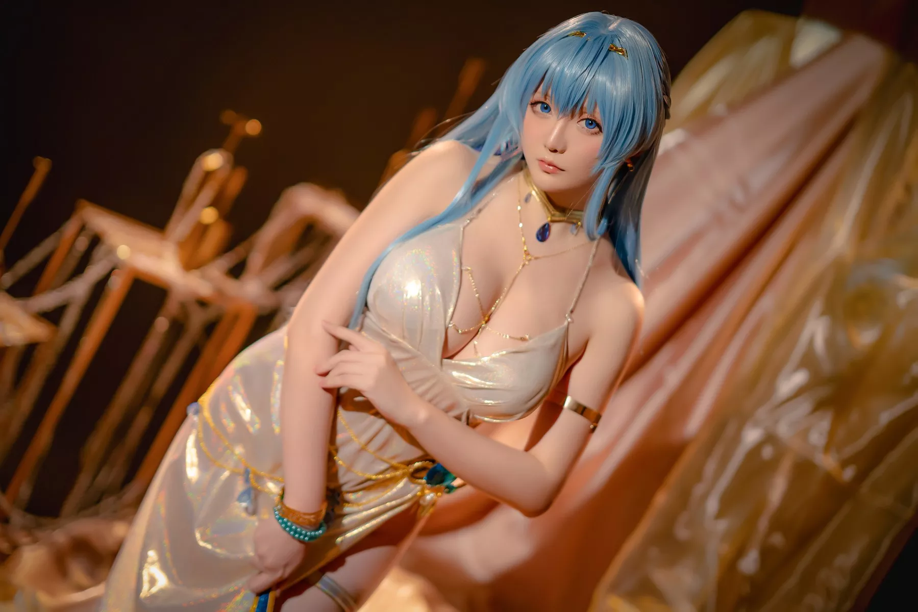 美女Cosplay 魅魔私摄 星之迟迟 Hoshilily Nikke 海伦