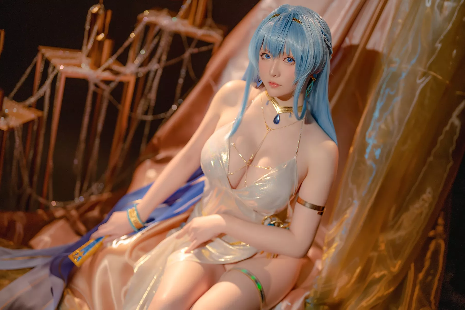 美女Cosplay 魅魔私摄 星之迟迟 Hoshilily Nikke 海伦